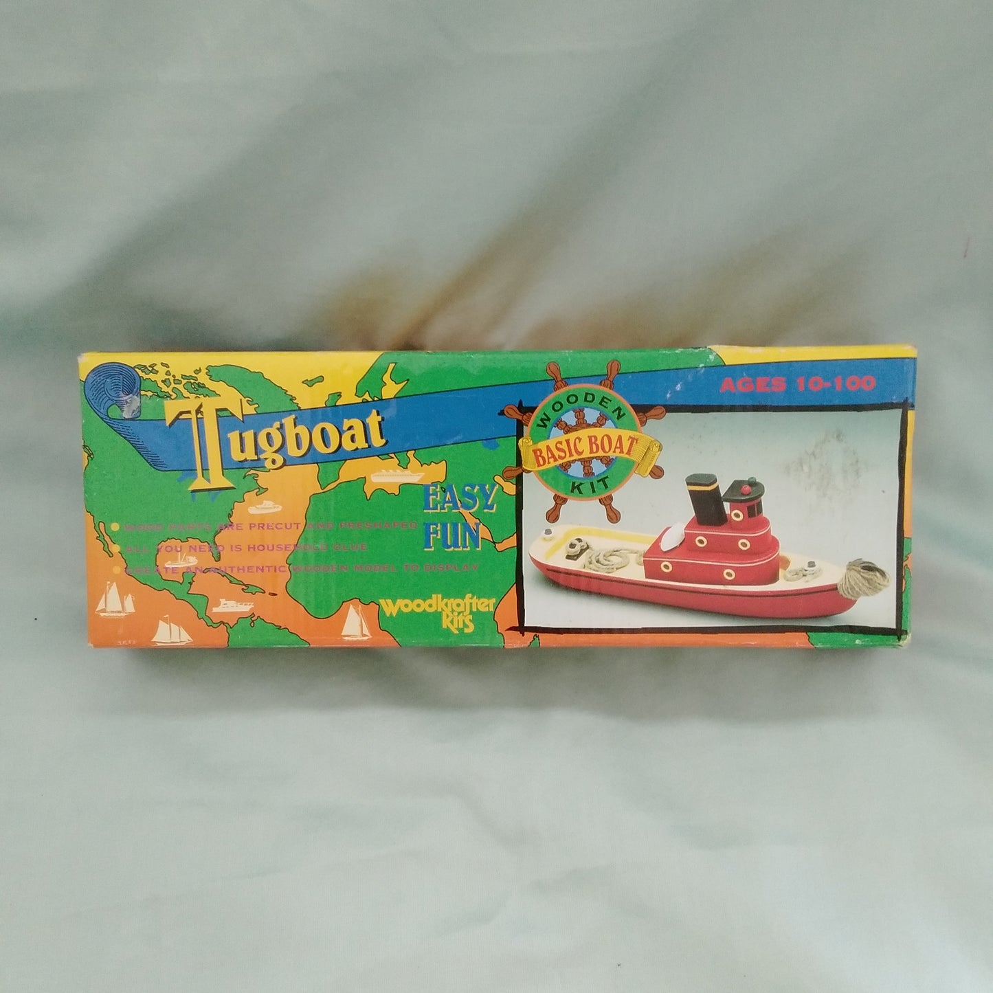 NIB - Woodkrafter Wooden Basic 13" Tugboat Kit
