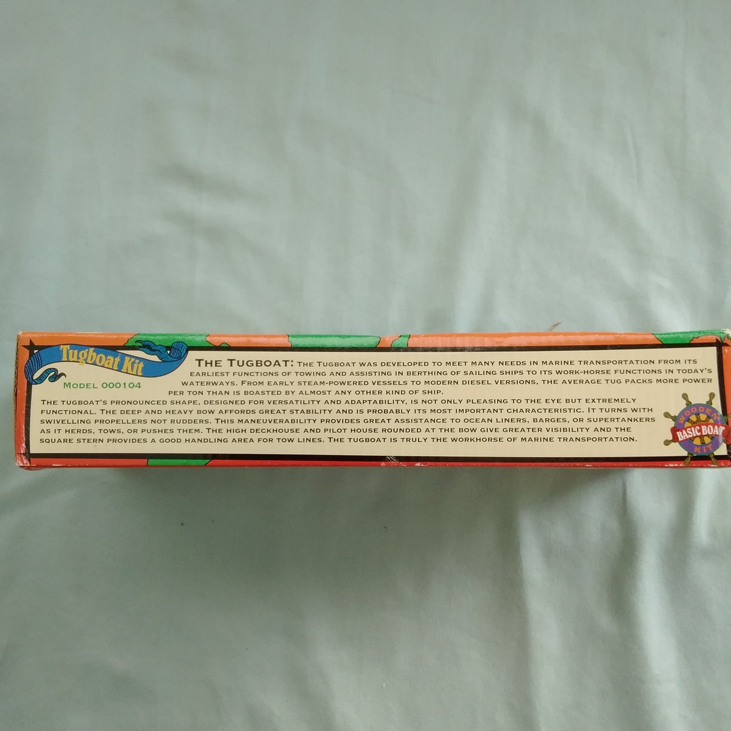 NIB - Woodkrafter Wooden Basic 13" Tugboat Kit