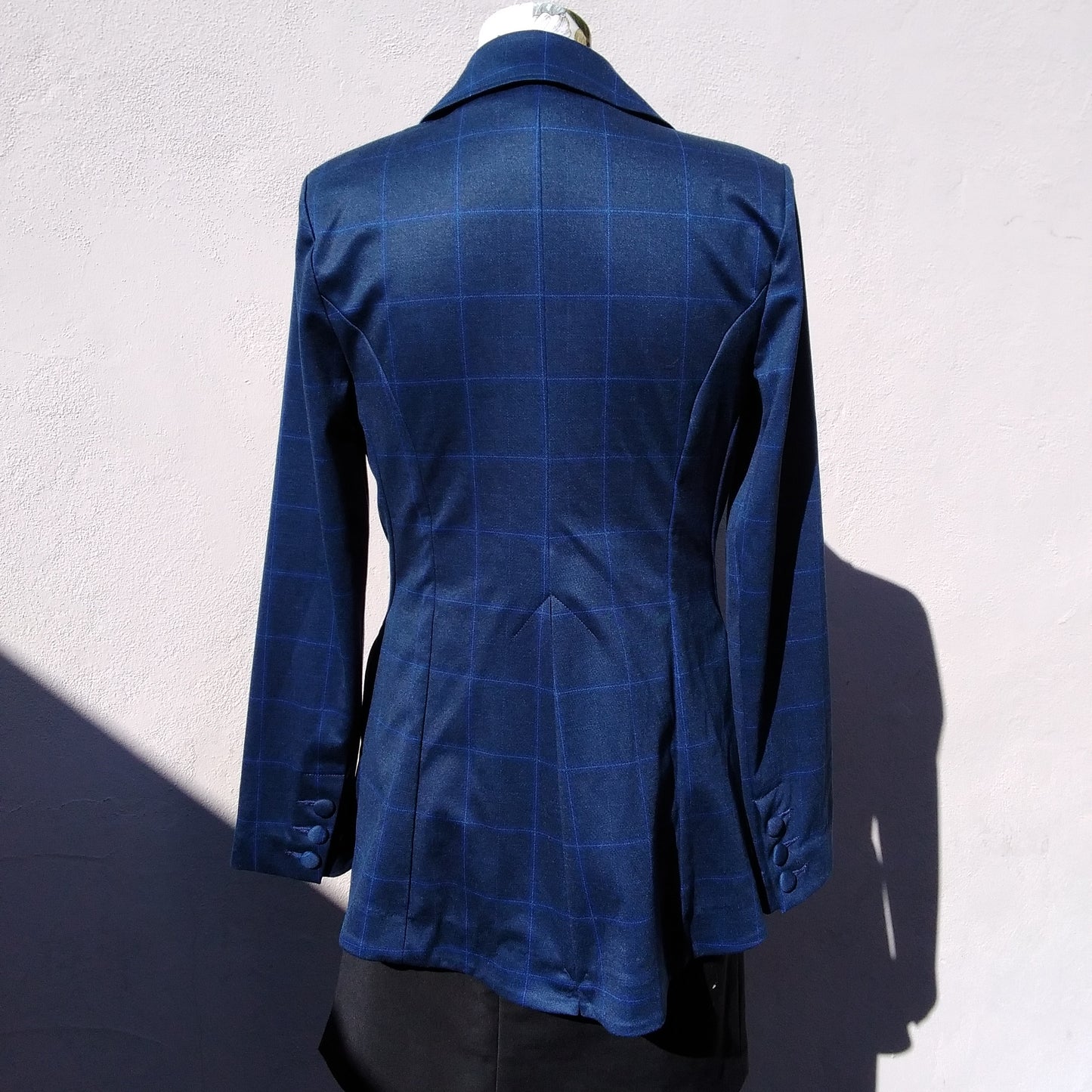 NWT - CABI blue check Sunset Kiss Blazer - 6P
