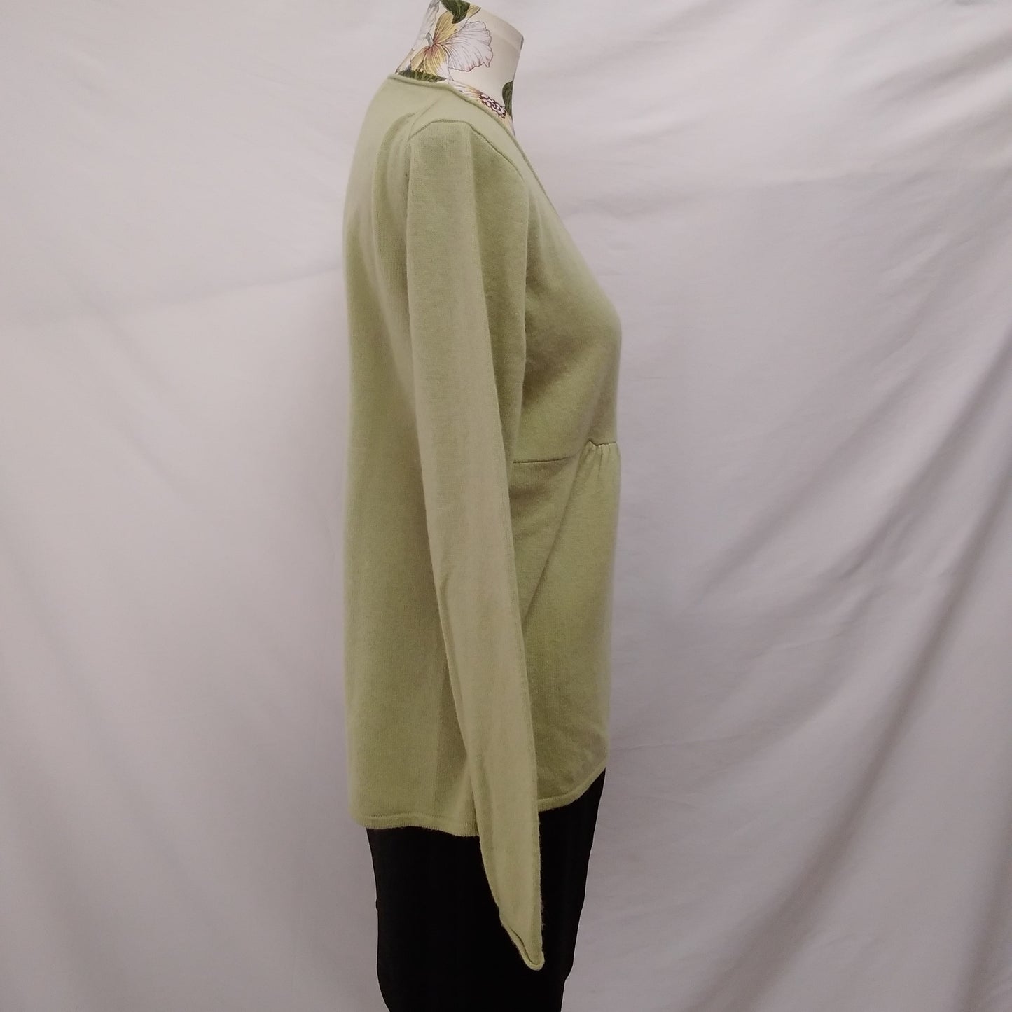 Sundance Green Cashmere Sweater Blouse - M