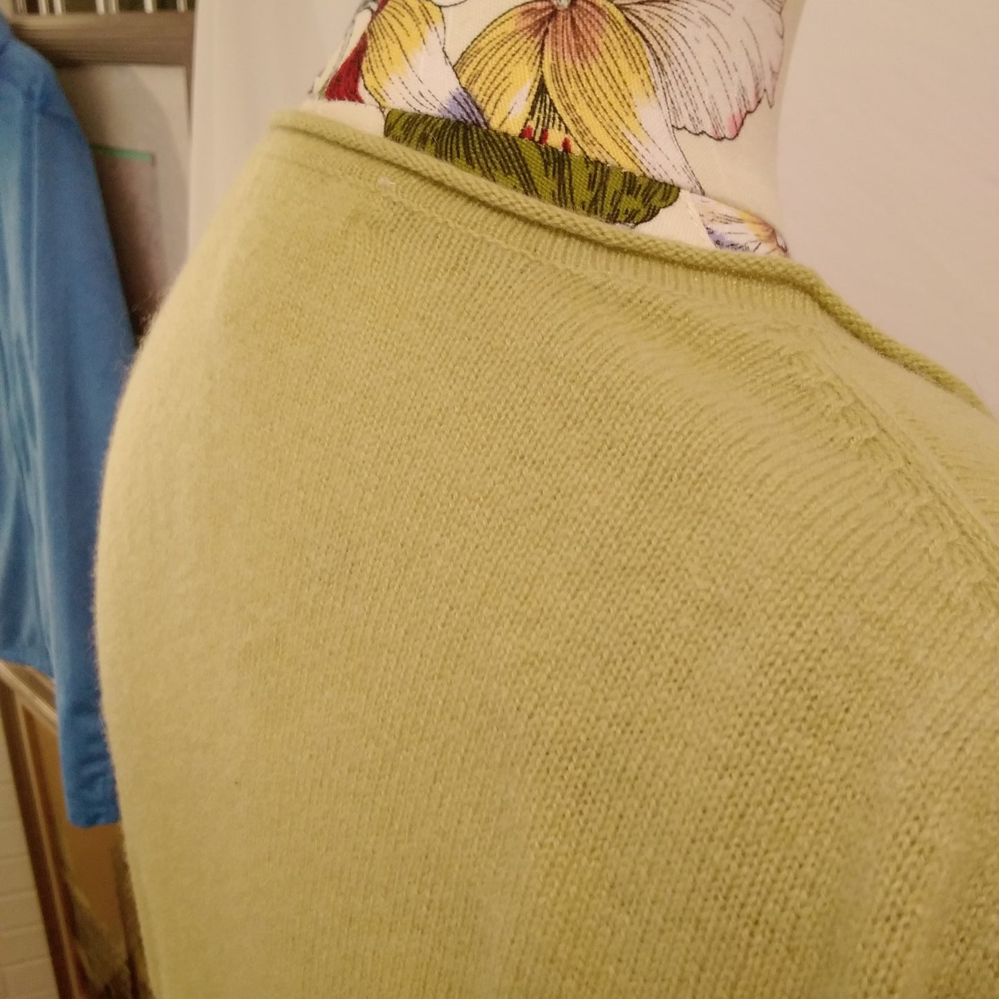 Sundance Green Cashmere Sweater Blouse - M
