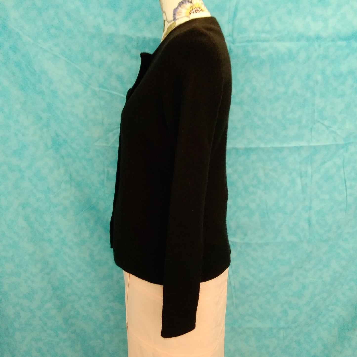 Dana Buchman Black 100% Merino Wool Jacket / Blazer - S
