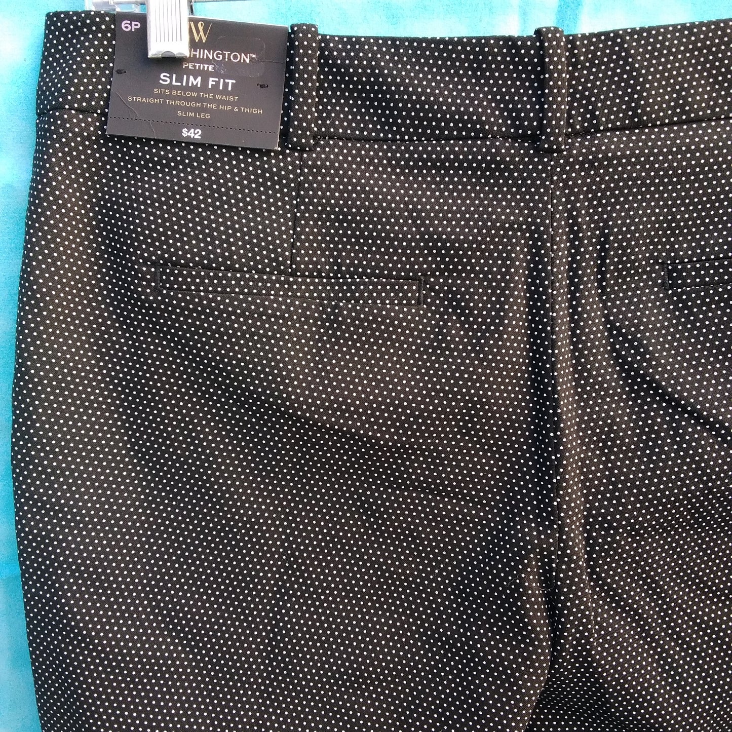 NWT - Worthington Petite black Slim Fit Pants - 6P