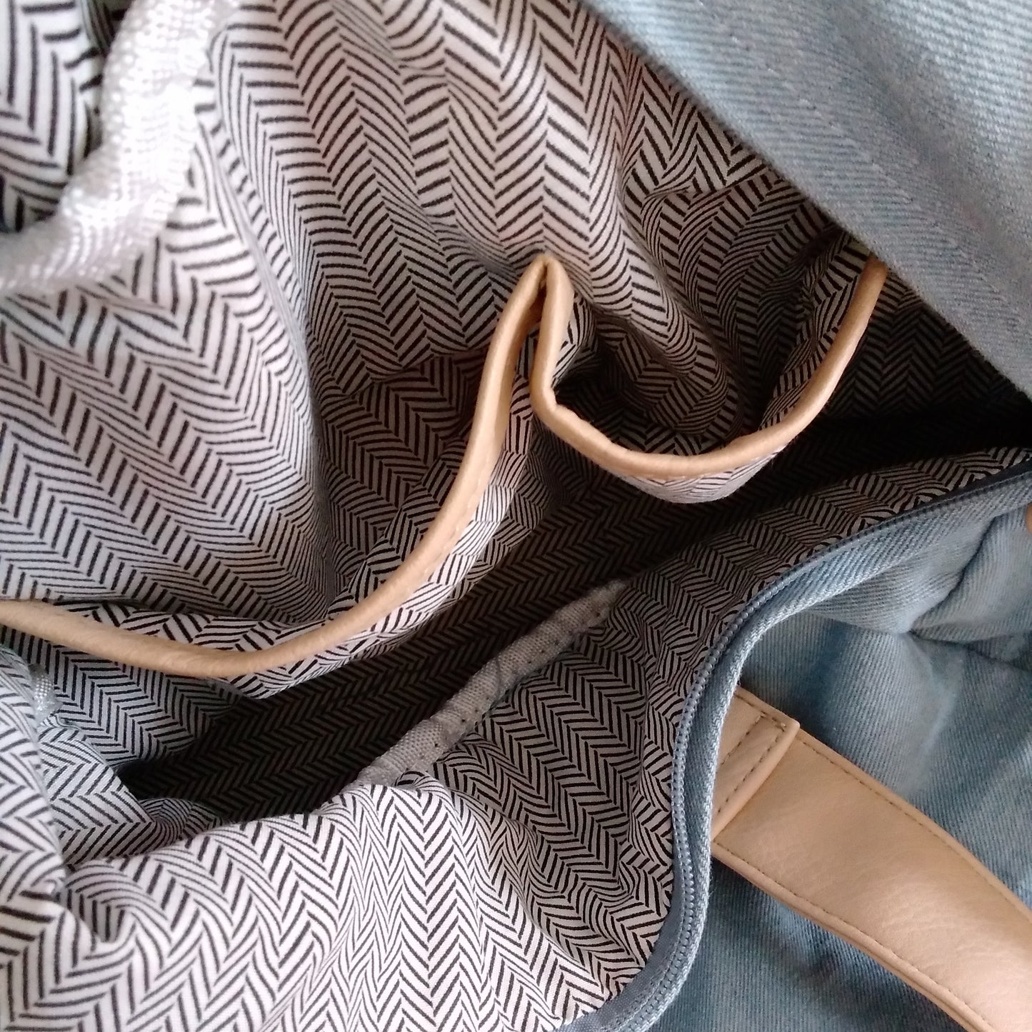 NWT - Violet Ray Denim Duffle/Travel Bag