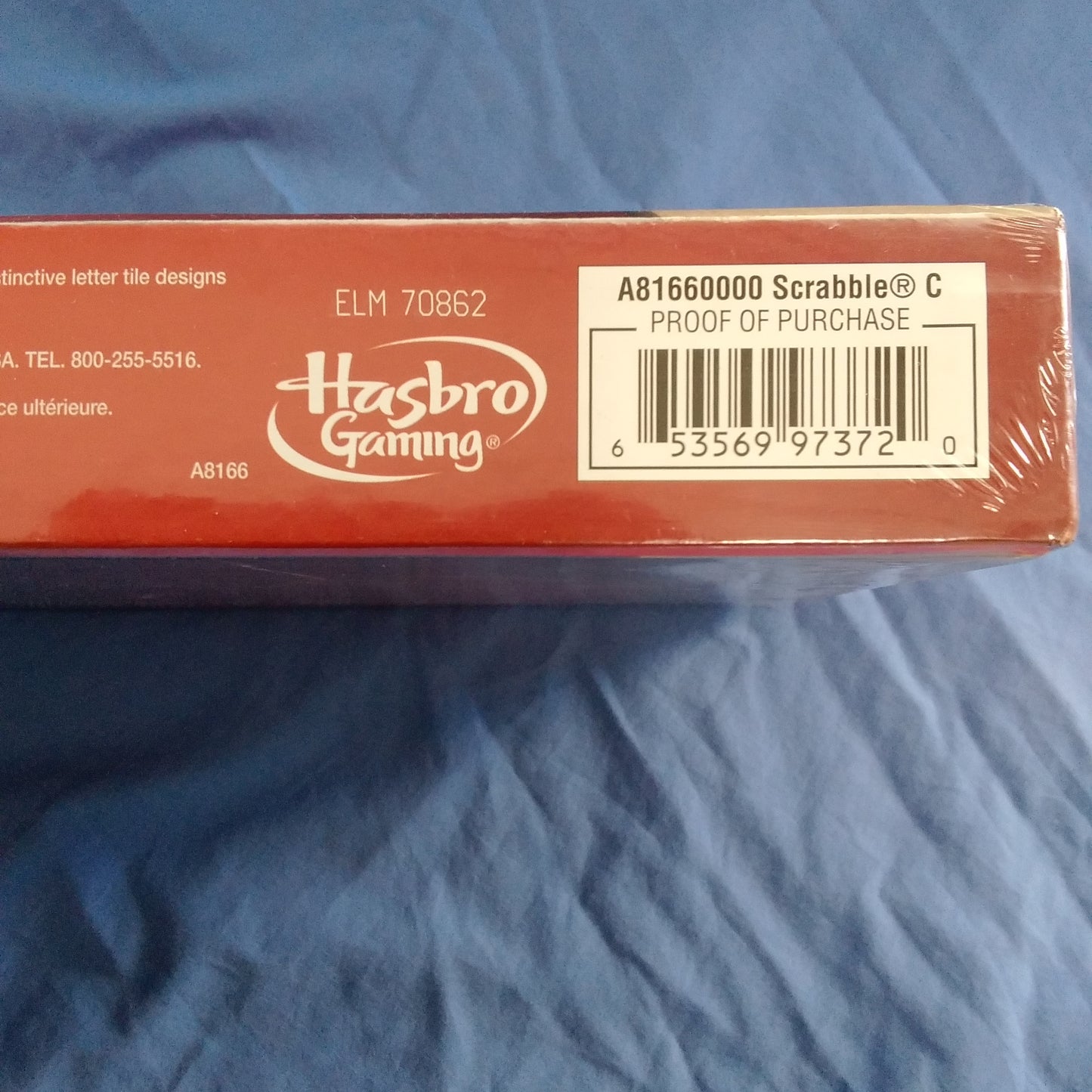 NIB - Scrabble Crossword Board Game - Ages: 8+