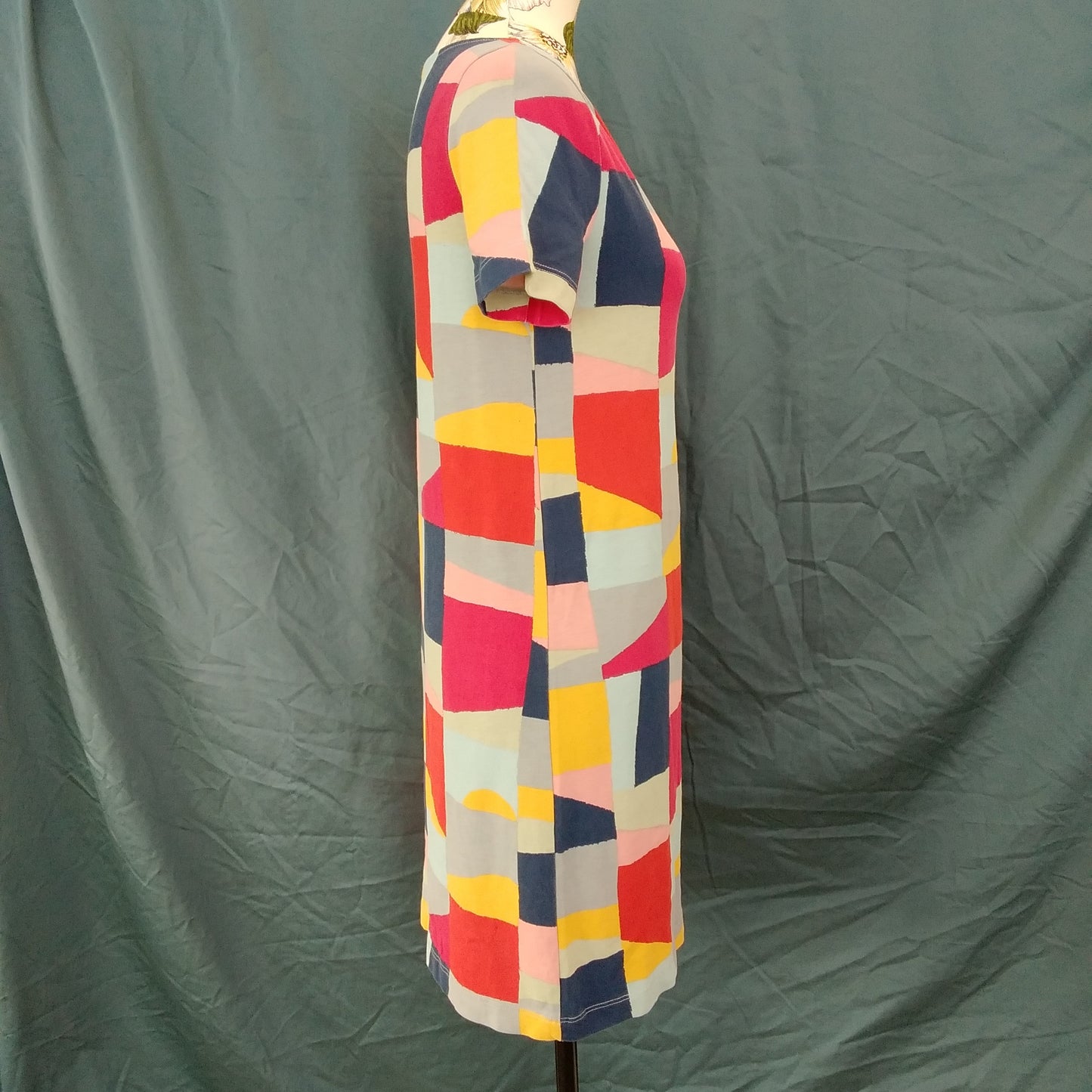 TORY BURCH multicolored 100% Pima Cotton Short Sleeve Dress - Small
