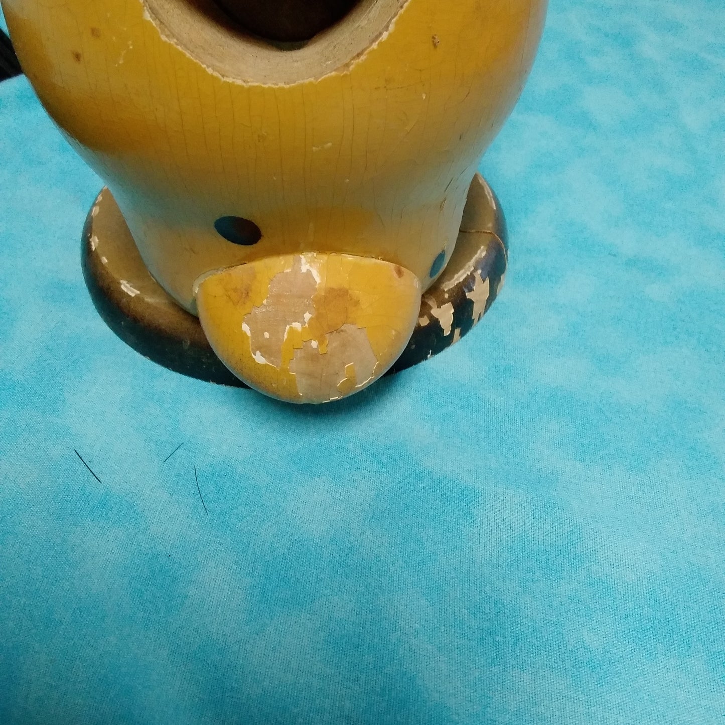 Vintage Wooden Dog Shaped Shoe Brush Holder