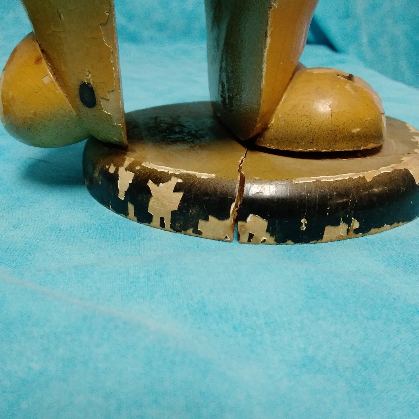 Vintage Wooden Dog Shaped Shoe Brush Holder