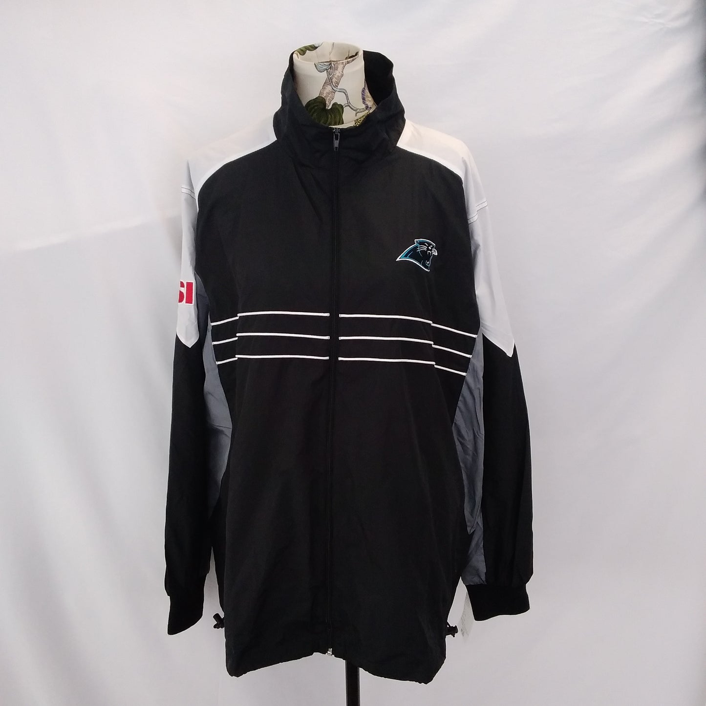 NWT - NFL Carolina Panthers SI Windbreaker Jacket - Size: XL