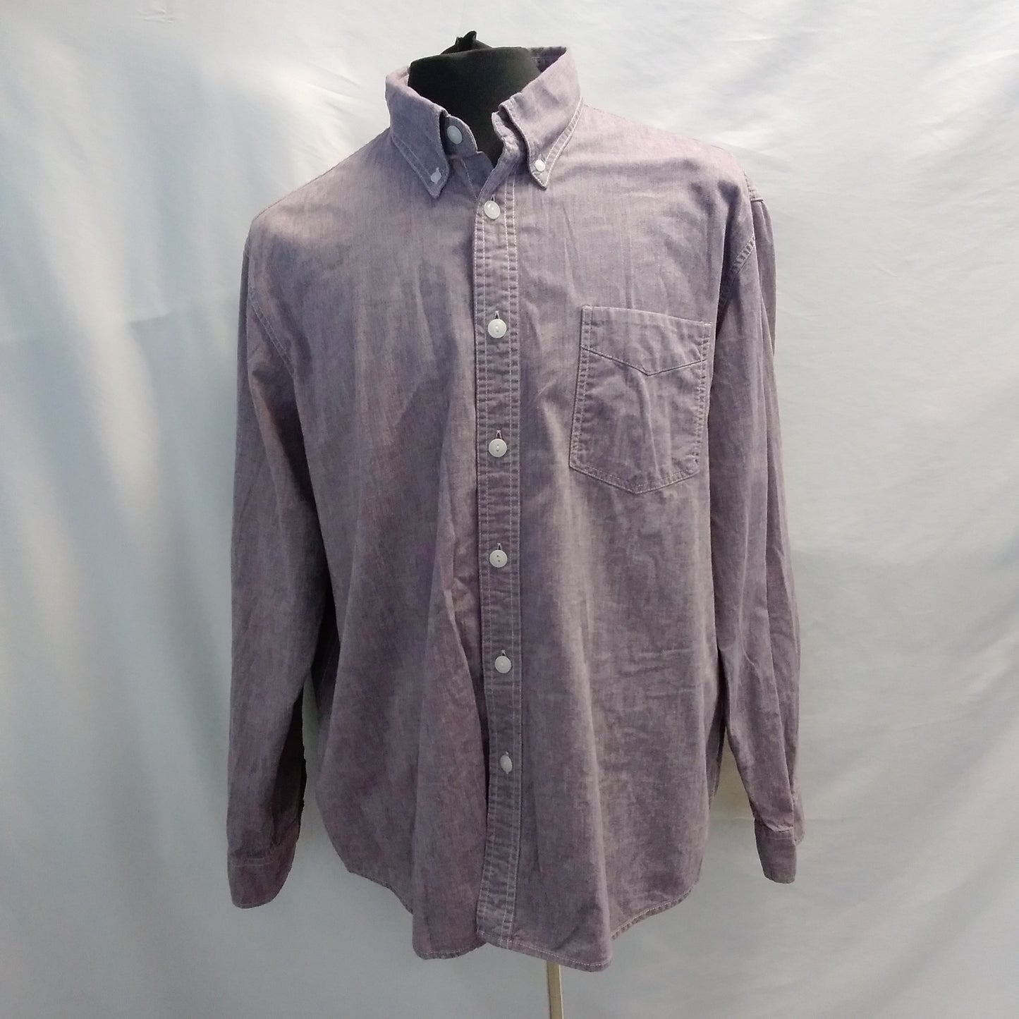 Lands' End purple Long Sleeve Button Down Shirt - XL