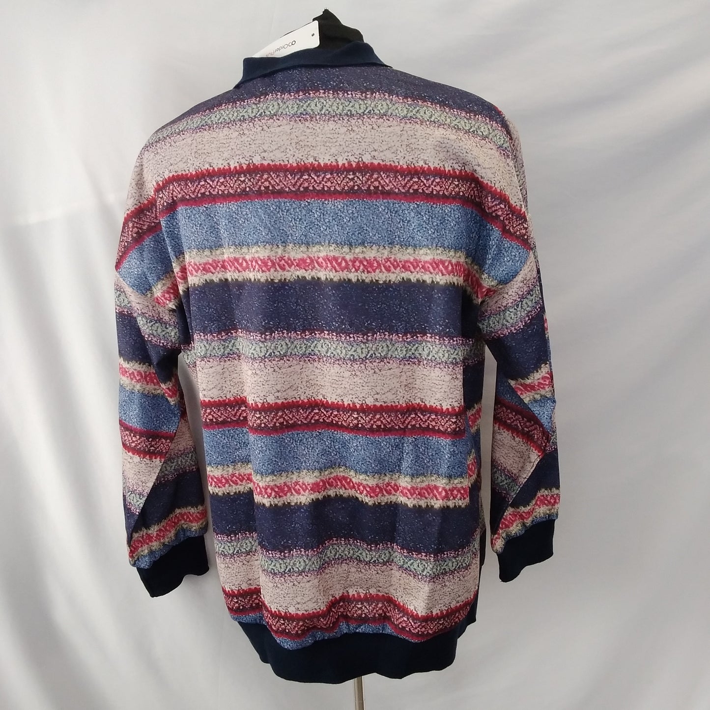 NWT - OC Order Plus Multi Colored 1/4 Button Fleece Pullover - Size: L