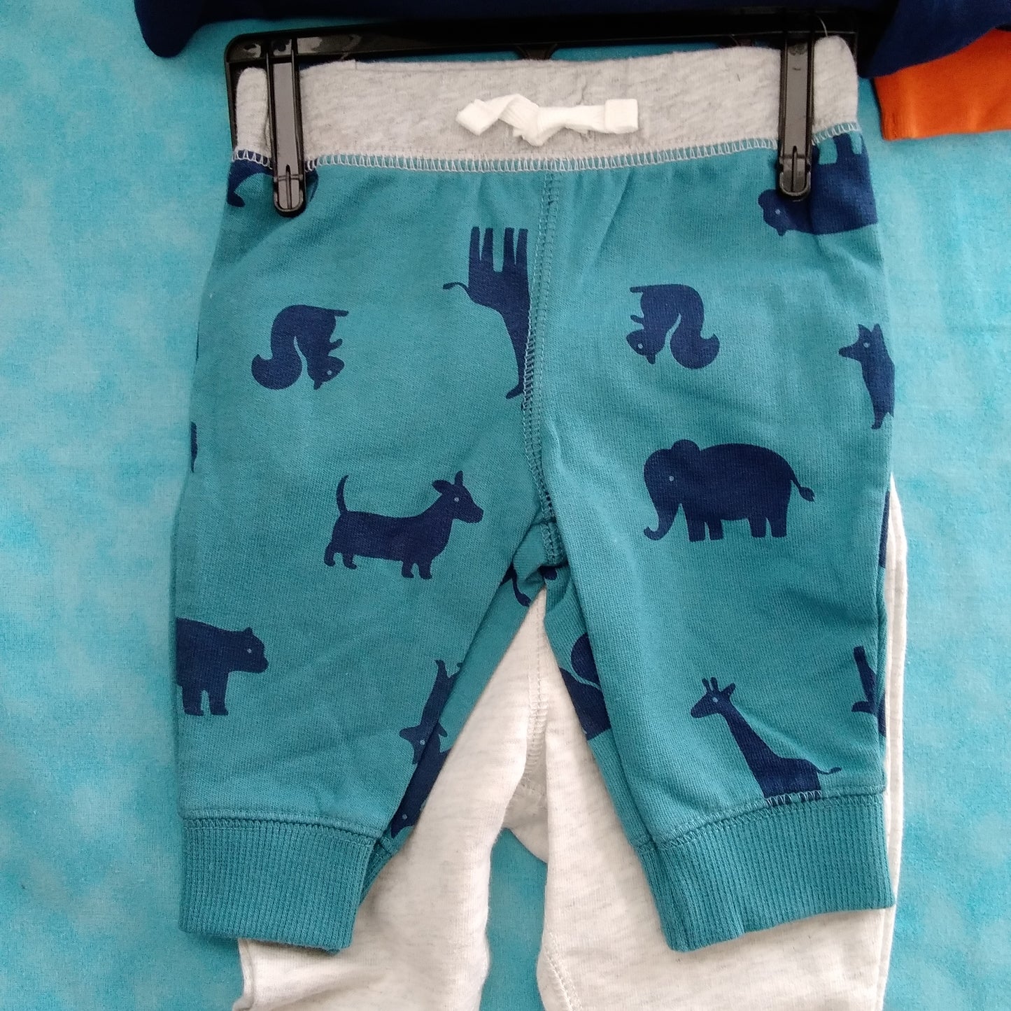 NWT - Carter's Infant 4 Piece Boy's Pants & Body Suit Jungle Set - Size: 3 months