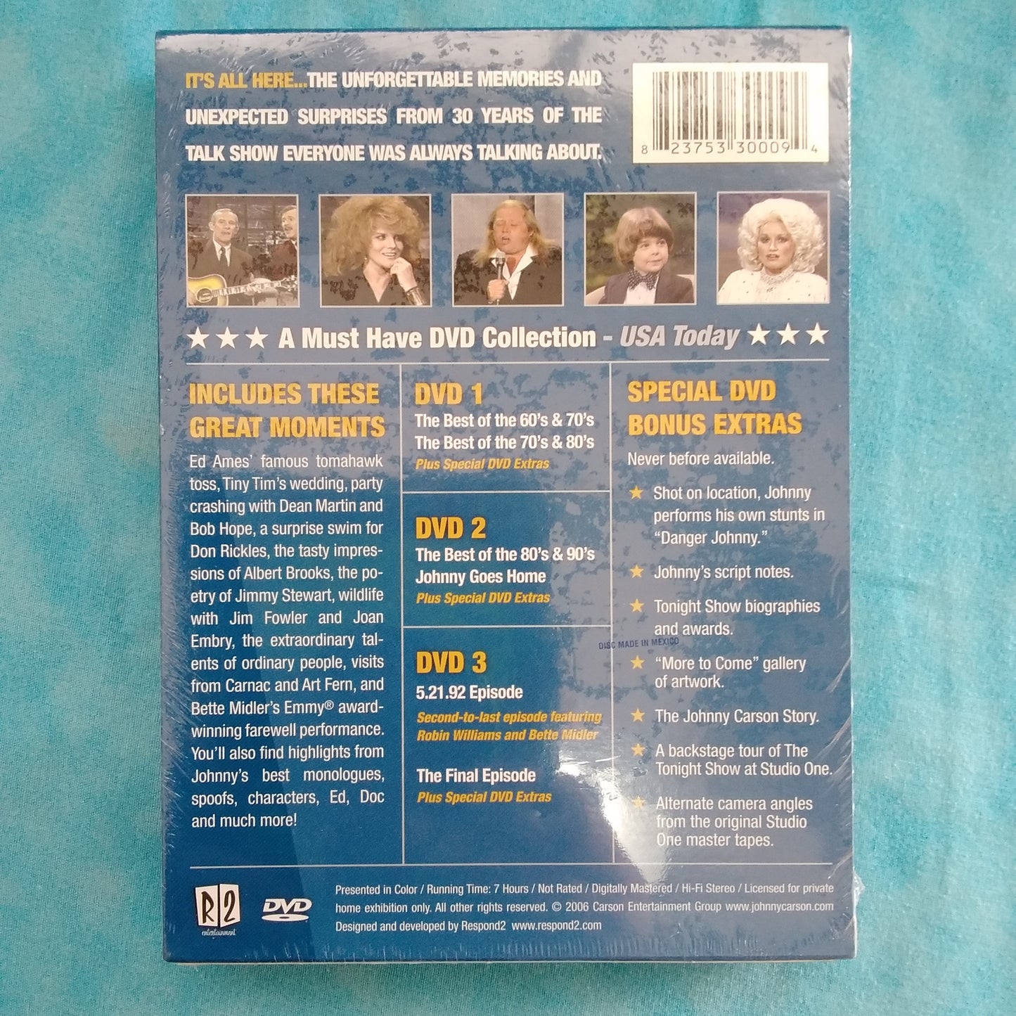 NIB - Johnny Carson 3 DVD set Ultimate Collection 2006 - Tonight Show