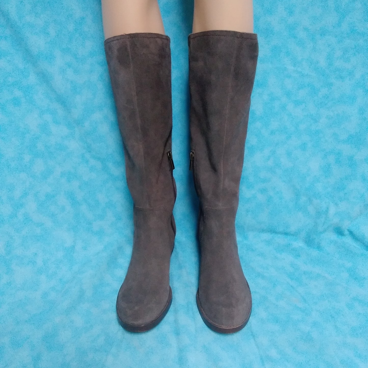 Lucky Brand - Women's Brown Hanover Suede Riding Under Knee Boots - Size: 8.5M