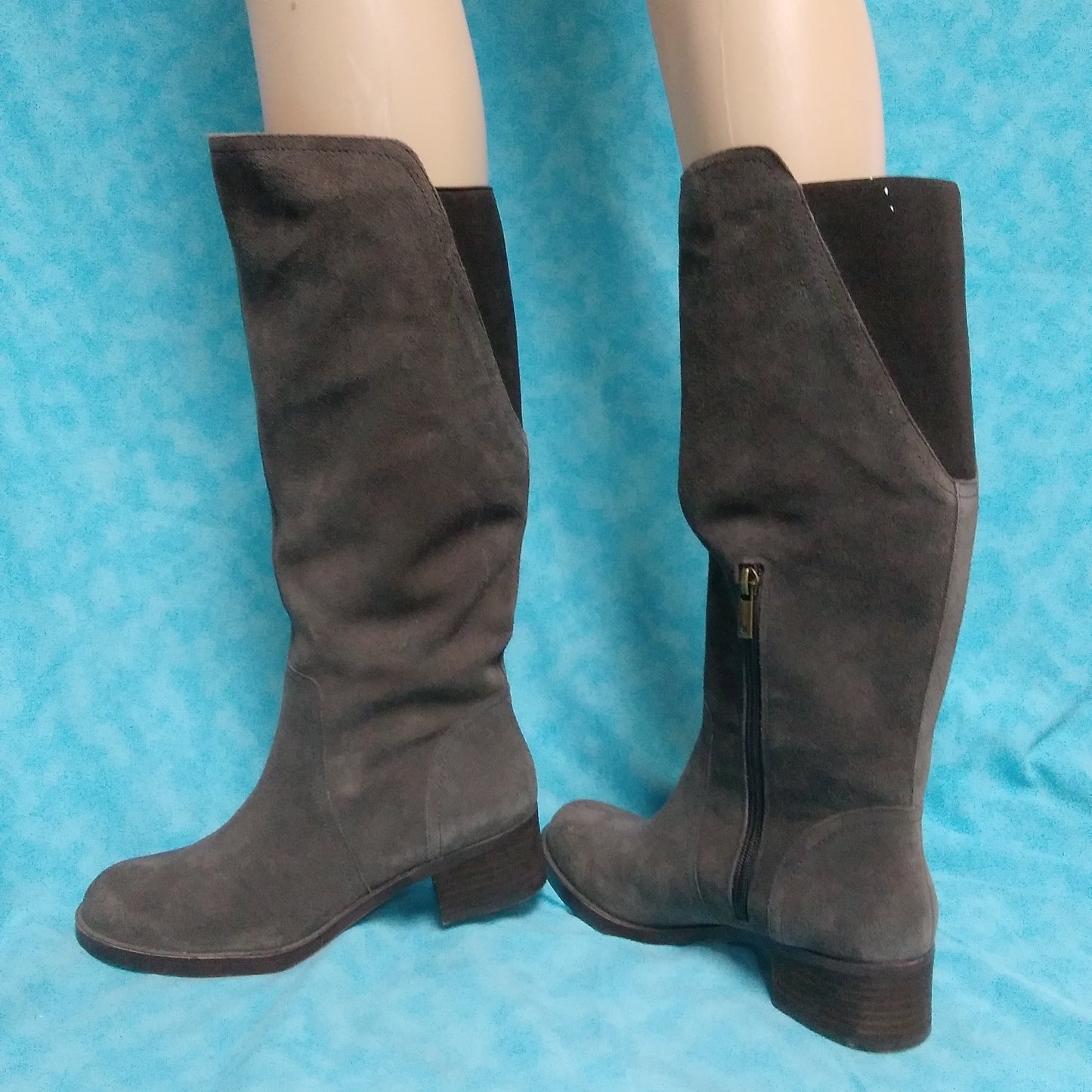 Lucky Brand - Women's Brown Hanover Suede Riding Under Knee Boots - Size: 8.5M