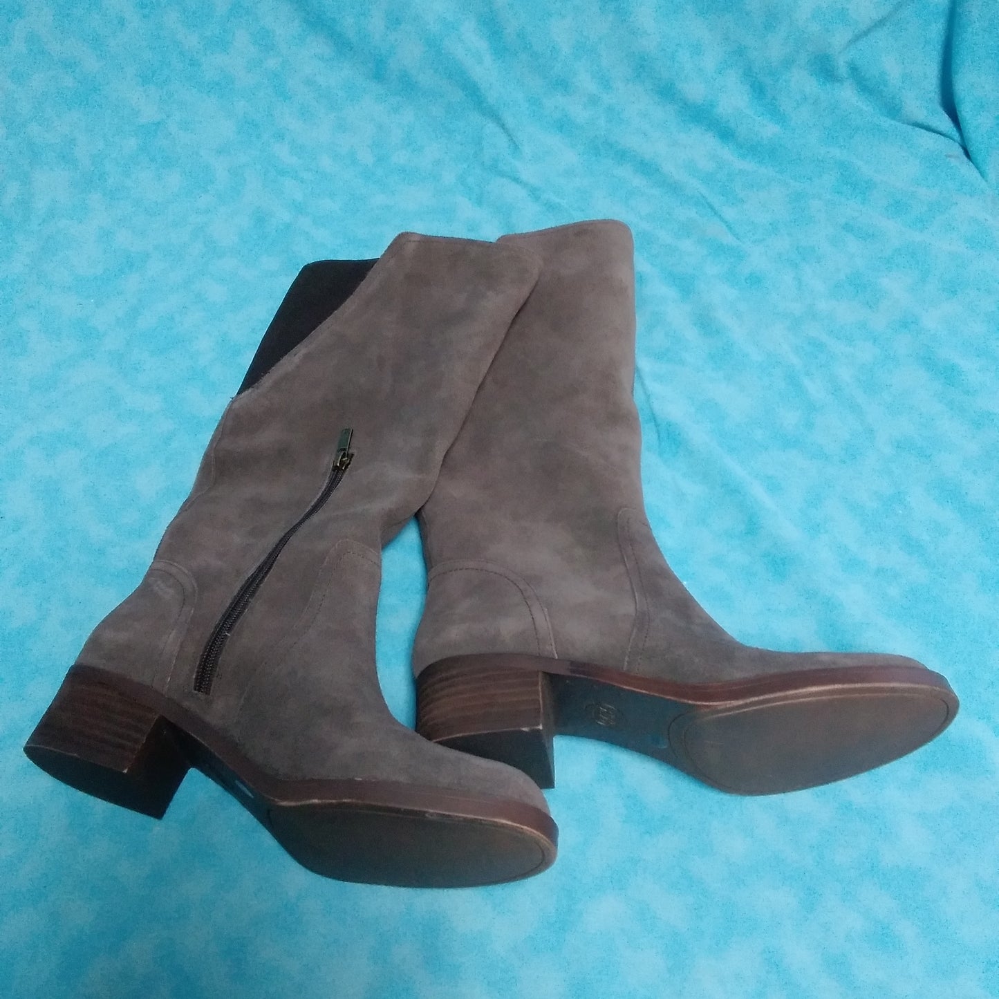 Lucky Brand - Women's Brown Hanover Suede Riding Under Knee Boots - Size: 8.5M