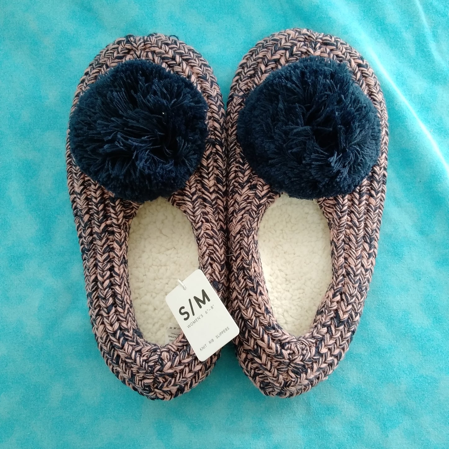 NWT - Anthropologie Verloop Knit With Pom Poms - Size: S/M (6"-8")