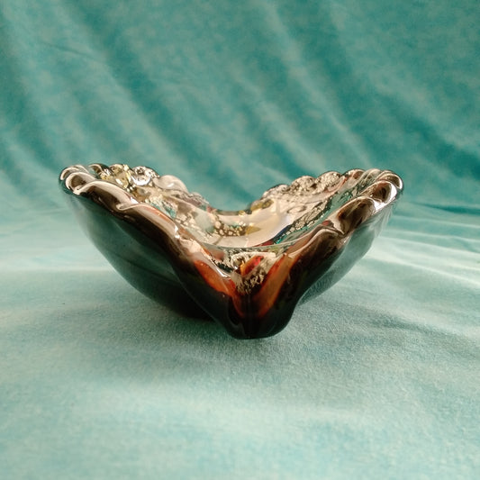 Vintage Genuine Venetian Glass "A Thousand Flowers" Trinket Dish