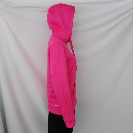 ADIDAS Pink Climawarm Pullover Hoodie - S