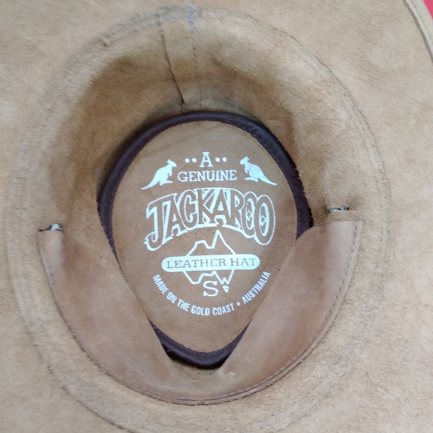 Jackaroo Leather Rancher Hat Scarf Boho - Size: S