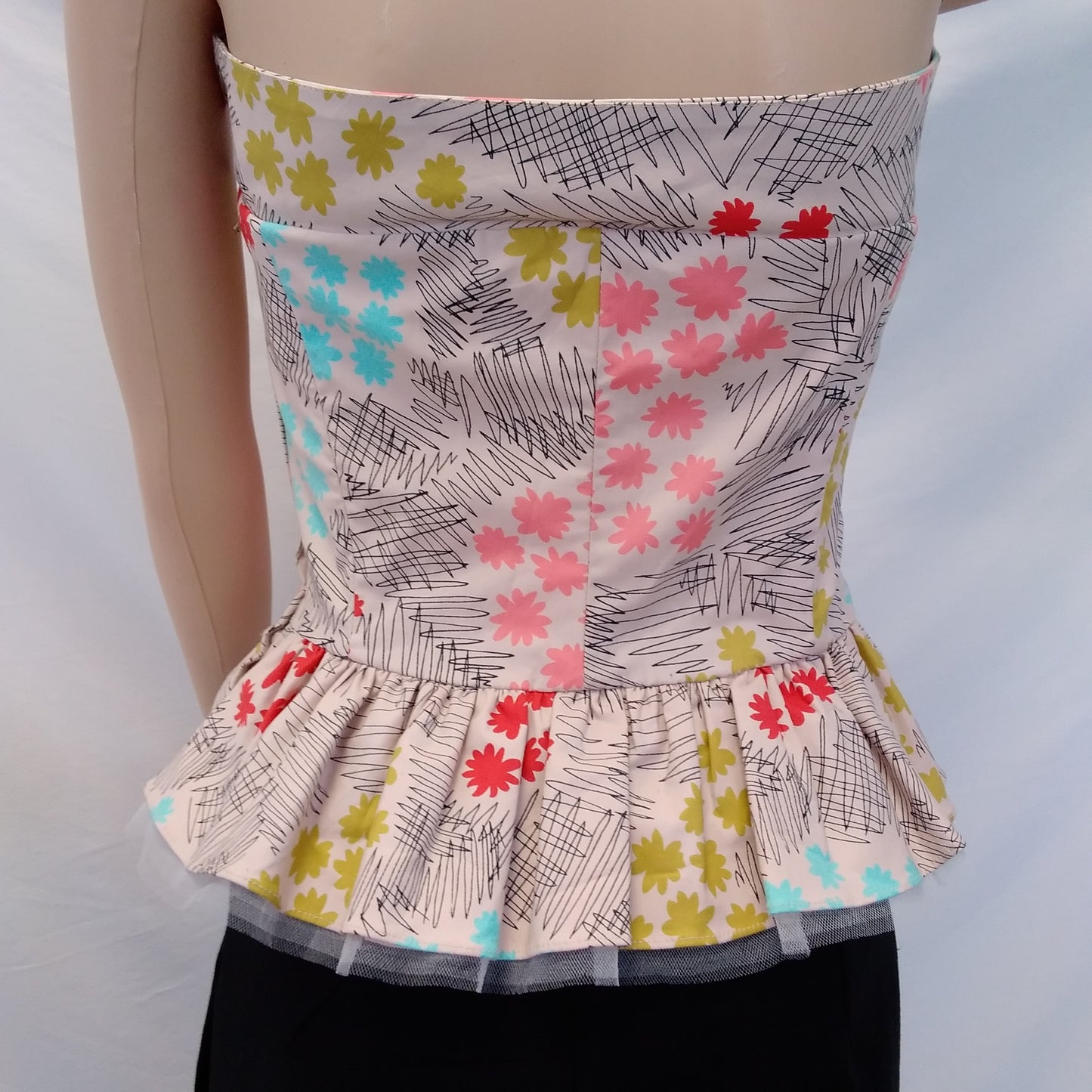 RARE - Marc Jacobs Vintage Rose Strapless Corset Top - Size: 6