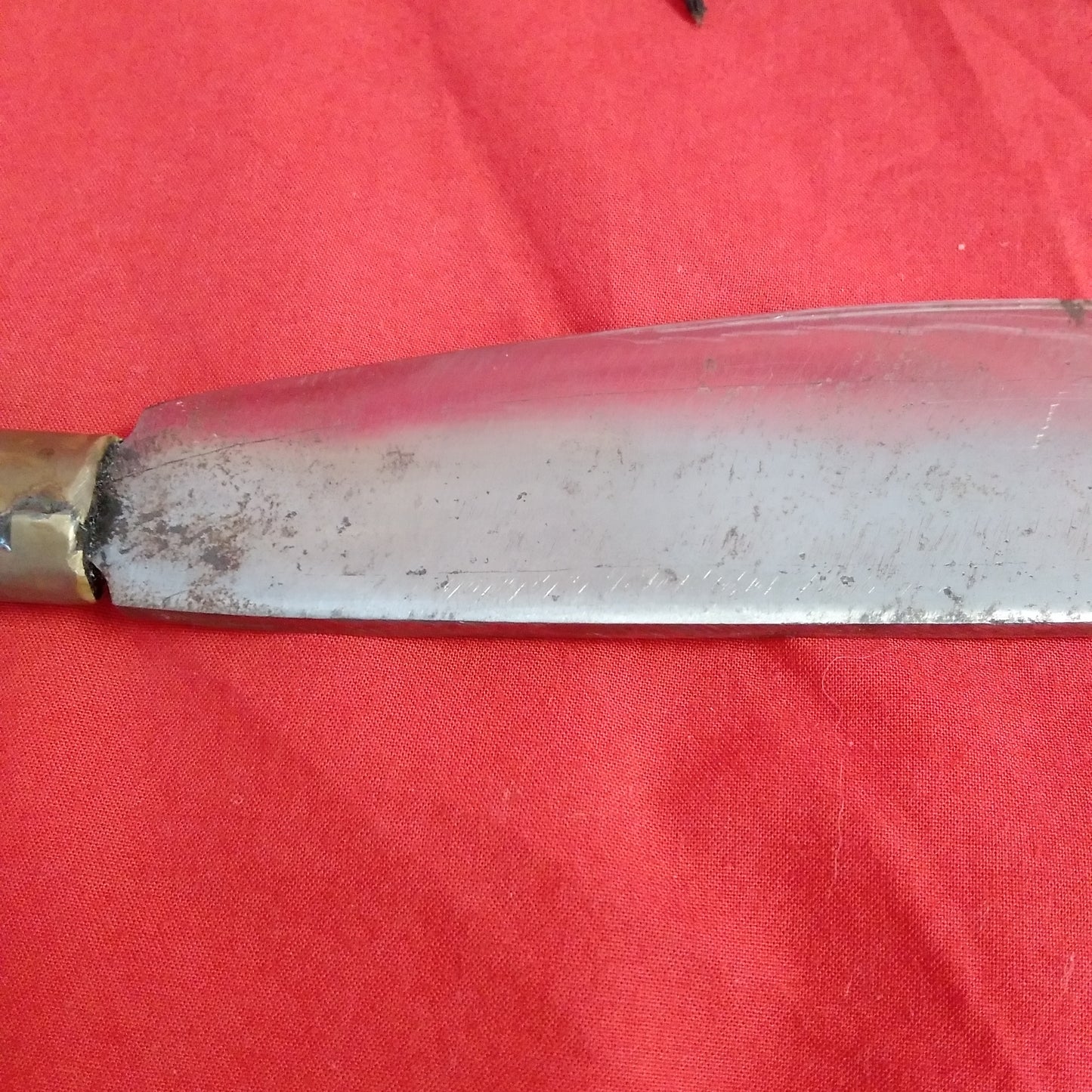 Vintage Handmade 10" Hunting Knife with Wood Scabbard