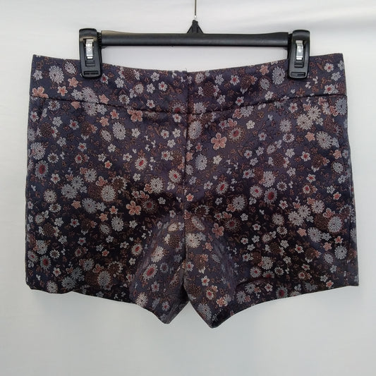 LOFT Purple Multi Floral Shorts - Size: 4