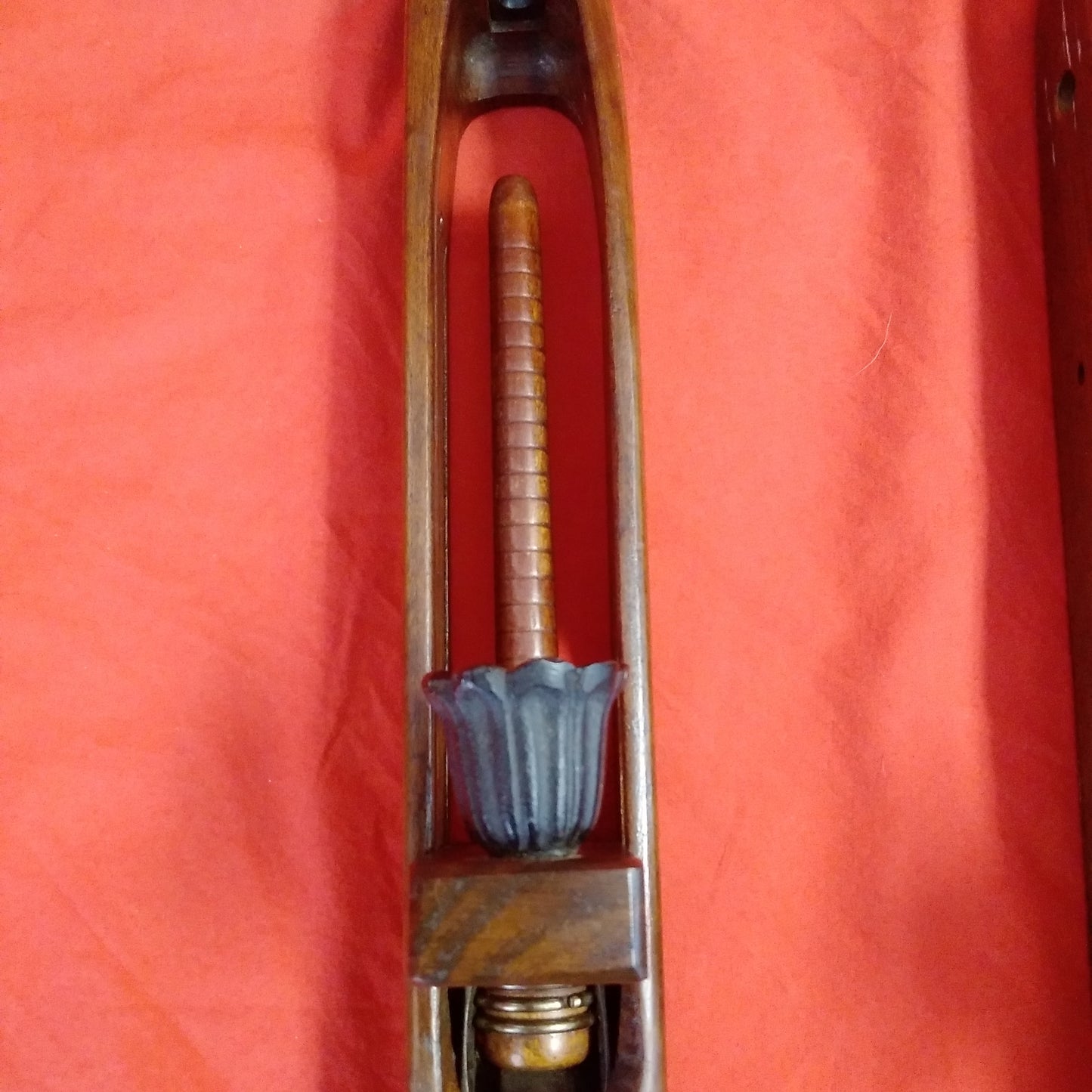 VTG - Lowell Shuttle Weaving Loom Boat Shuttle 18" Candle Holder Sconce - Set of 2