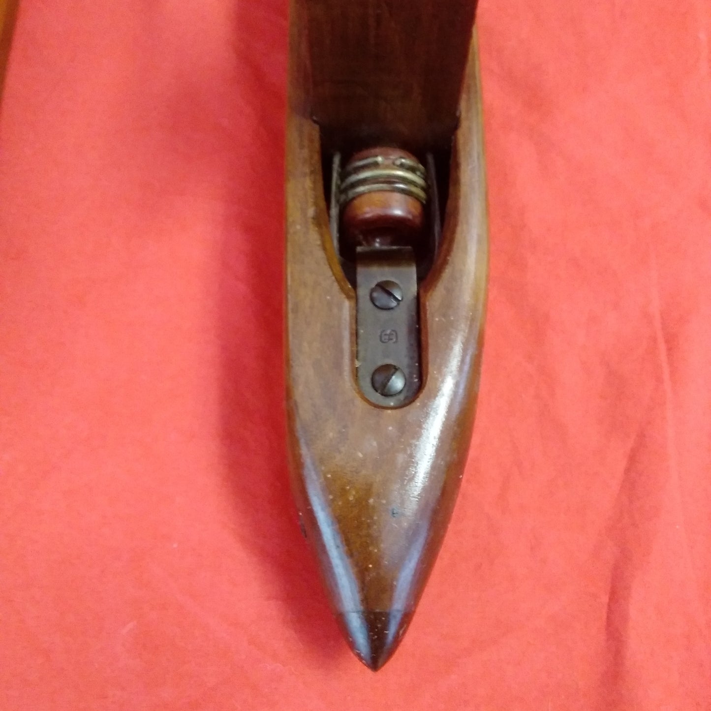 VTG - Lowell Shuttle Weaving Loom Boat Shuttle 18" Candle Holder Sconce - Set of 2