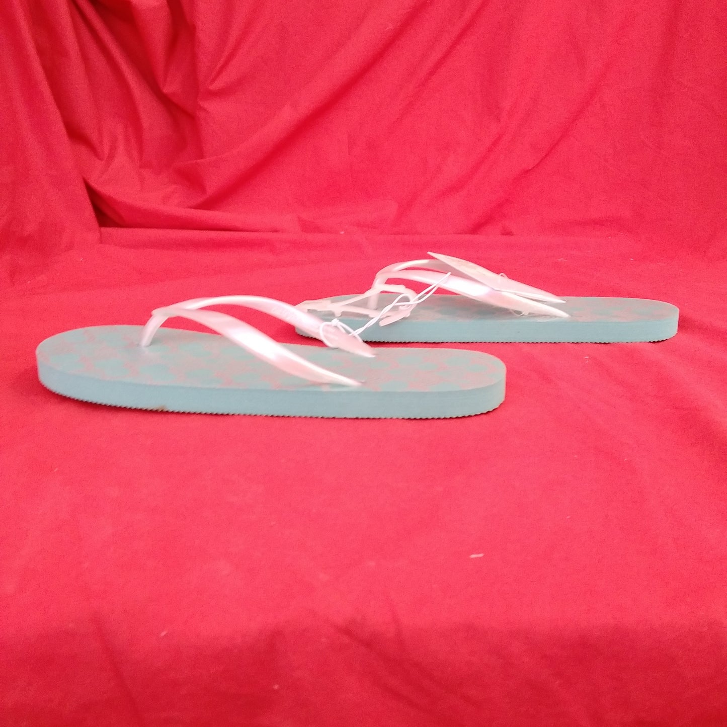 NWT - Cat & Jack Girls Teal Mermaid Flip Flops - Size: XL (6)