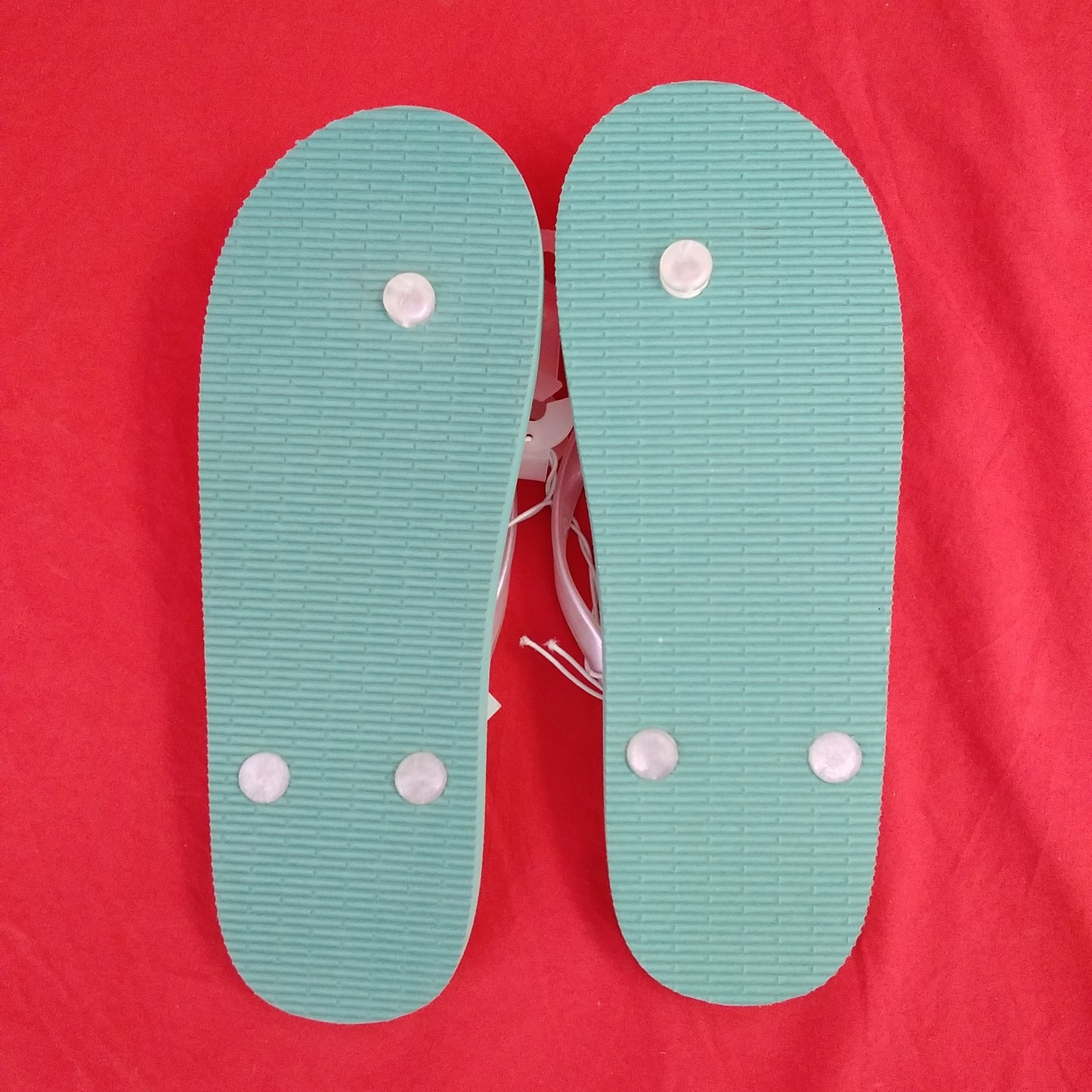 NWT - Cat & Jack Girls Teal Mermaid Flip Flops - Size: XL (6)