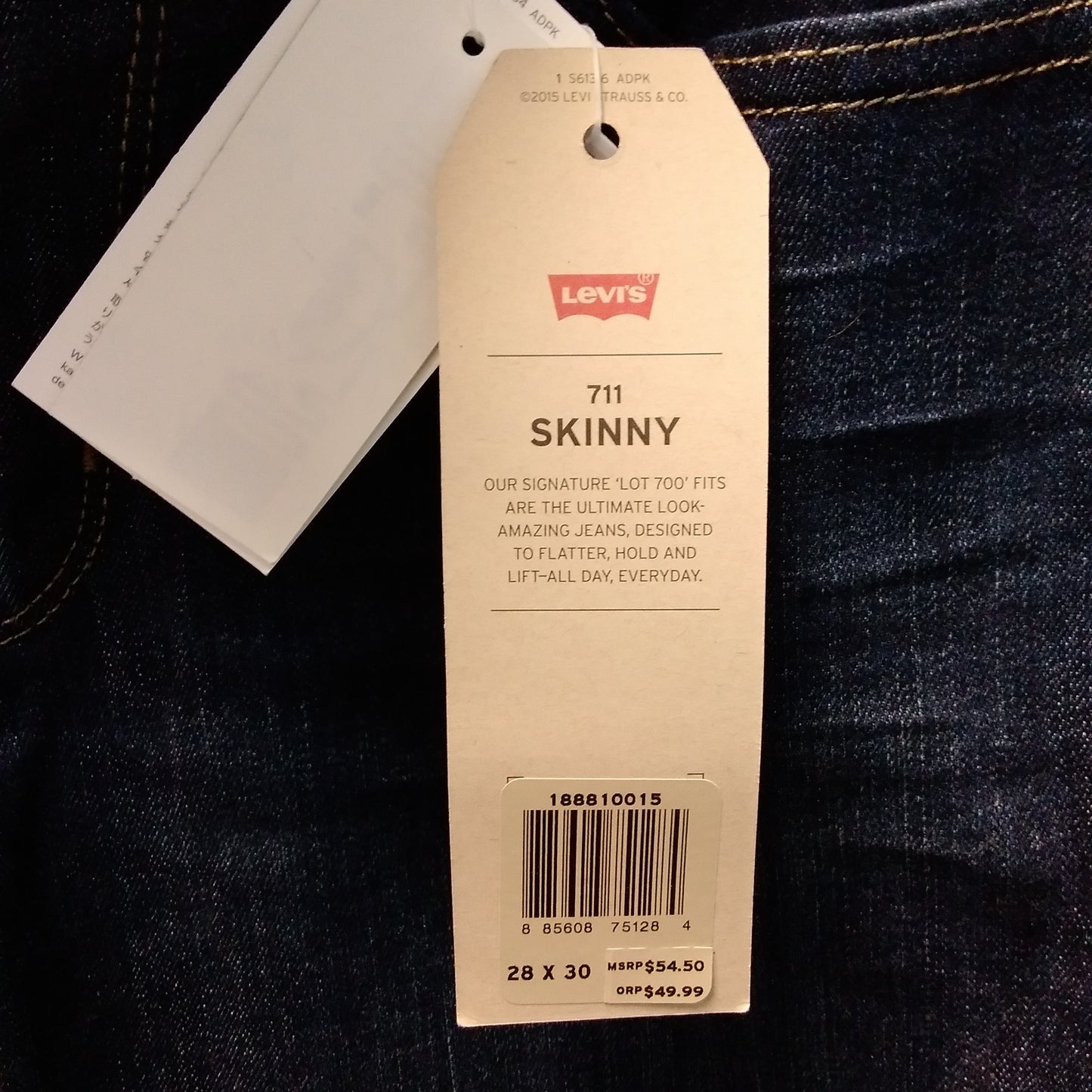 NWT - Levi's 711 Mid-Rise Skinny Jeans - 28x30