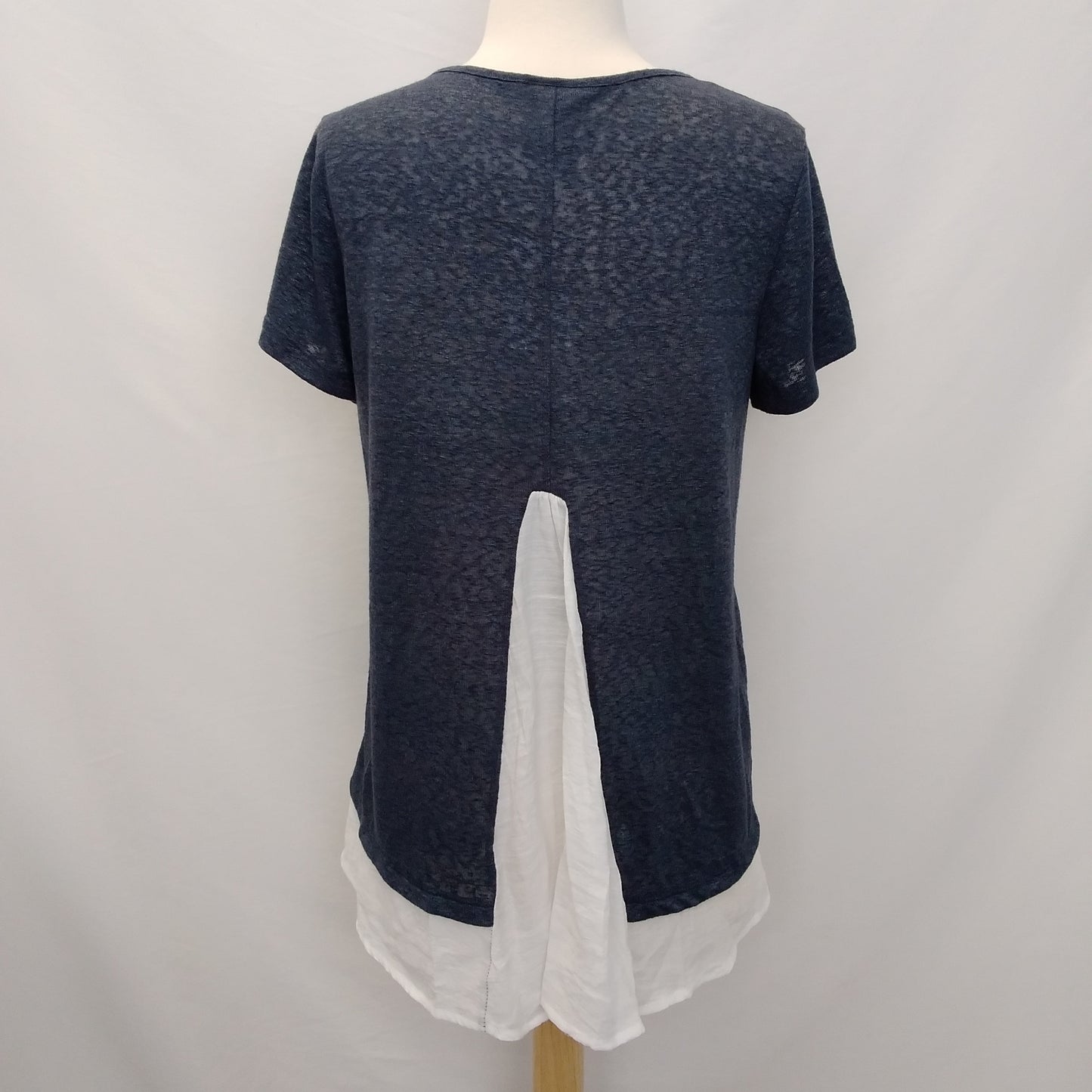 NWT - Bobeau Indigo Short Sleeve Shirt - M