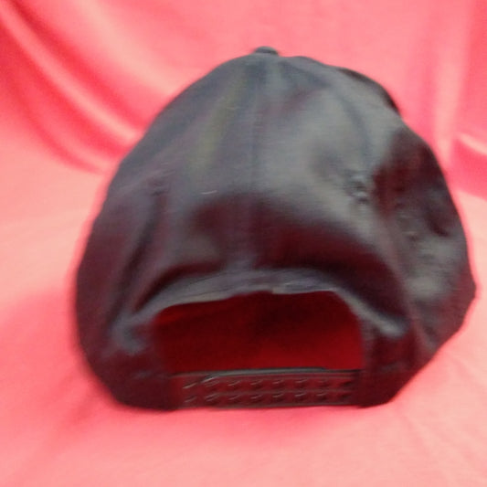 New - Black Cap with Silver "C" Logo by Cobra Caps - One Size Fits All