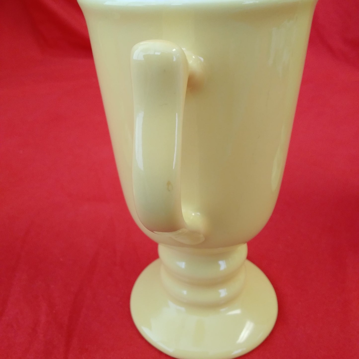 Vintage Carbone Yellow Footed Ceramic Irish Coffee Mugs (Set of 3)