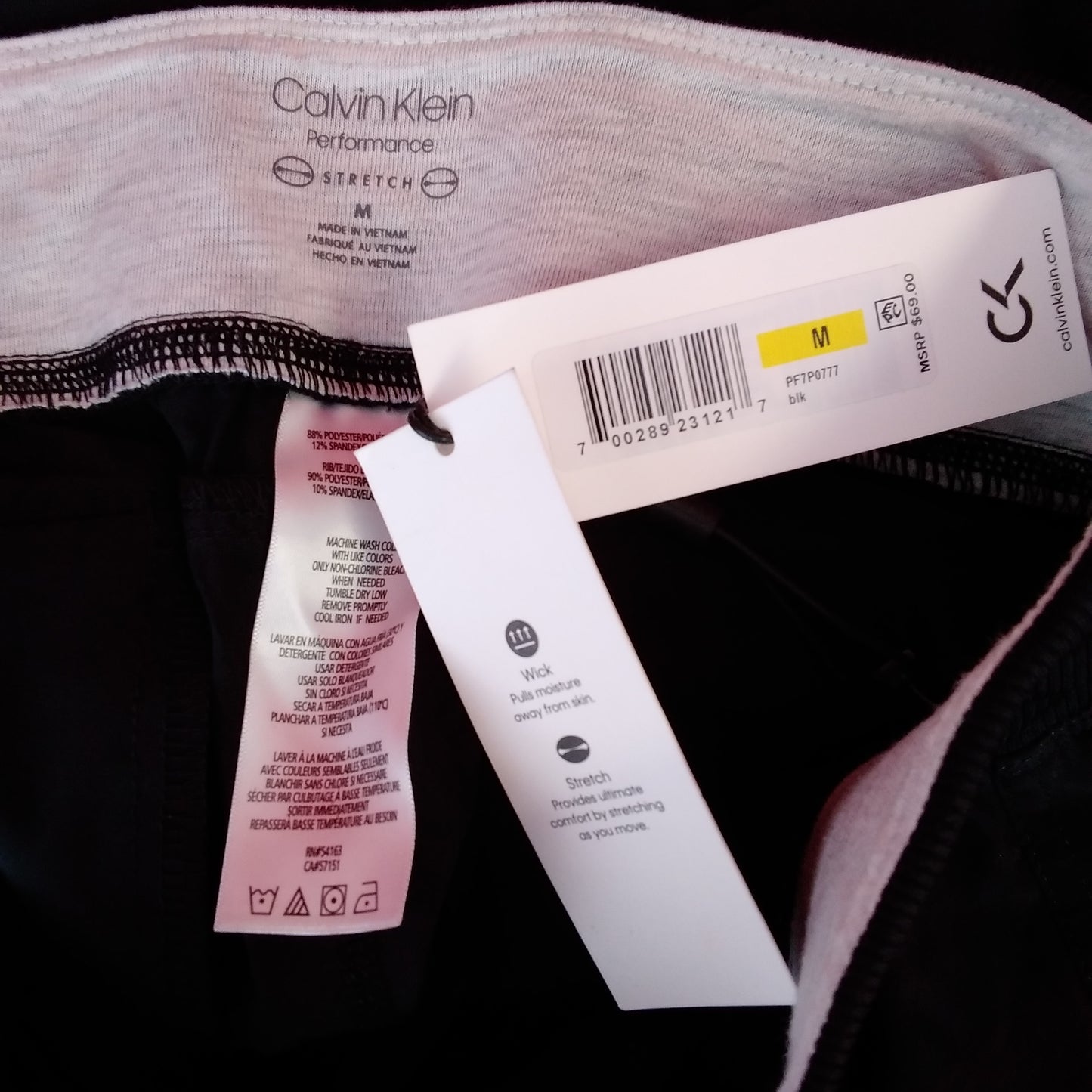 NWT - Calvin Klein Black Crop Joggers - M