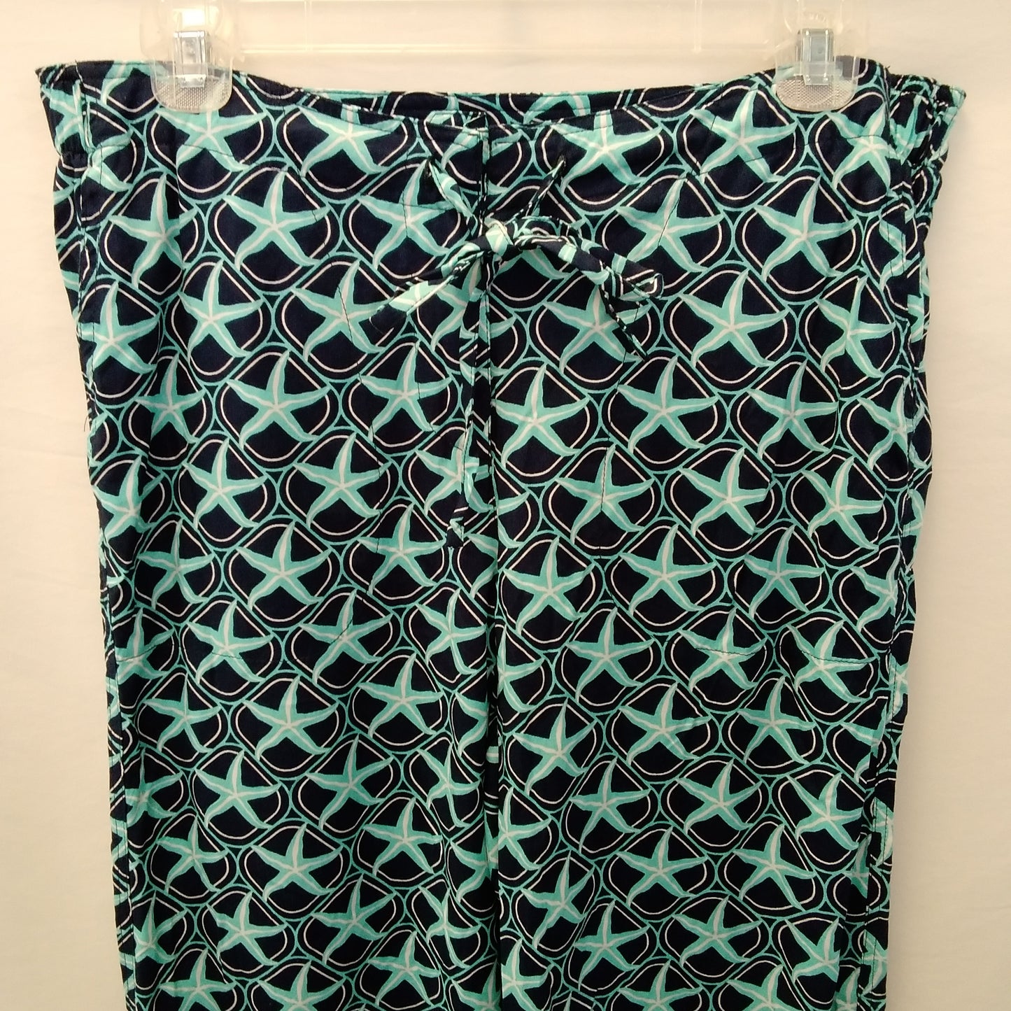 NWT - Escapada Navy Aqua Starfish Print Bora Bora Cameron Pants - S