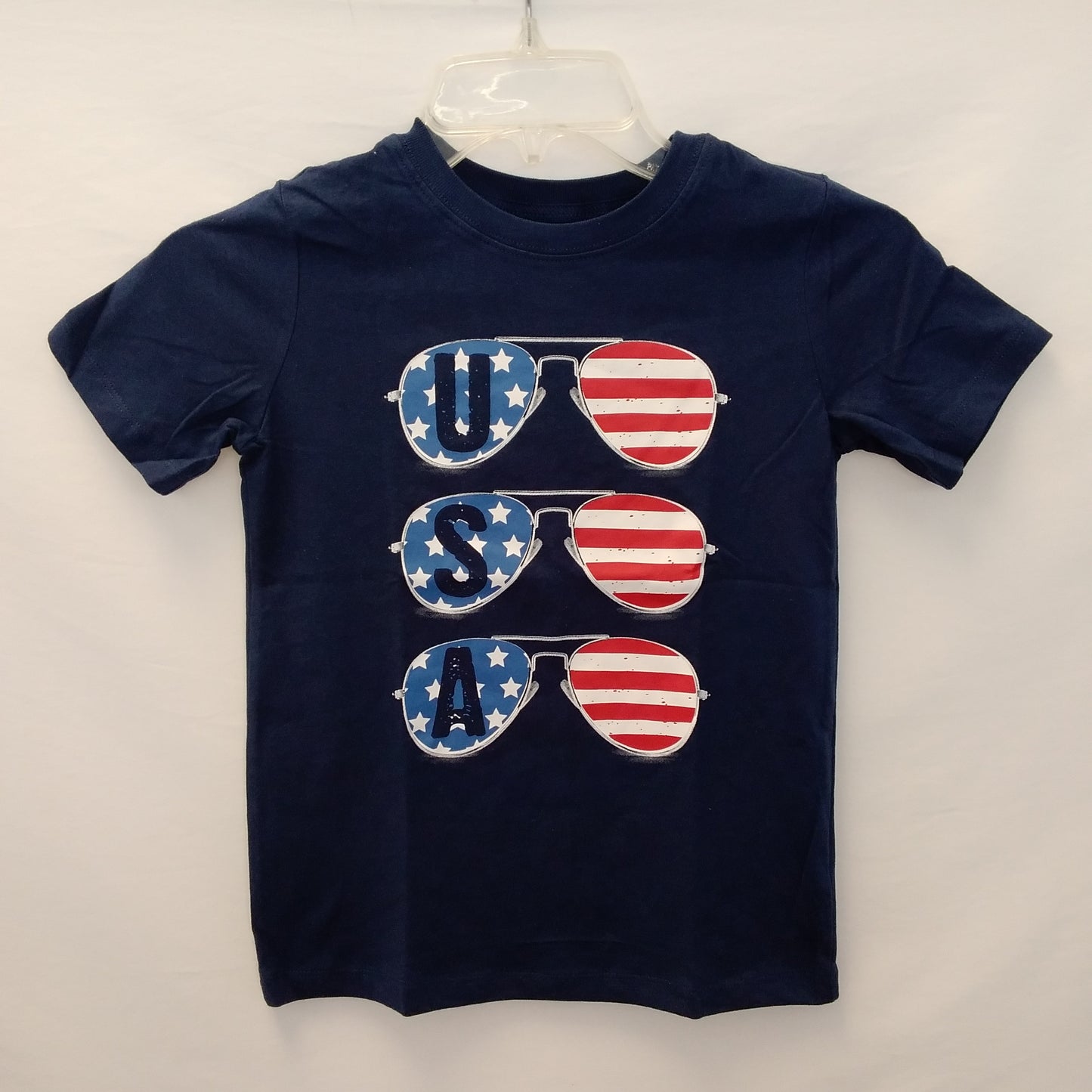 NWT - Carter's Kid Blue USA Tee - Size: 7
