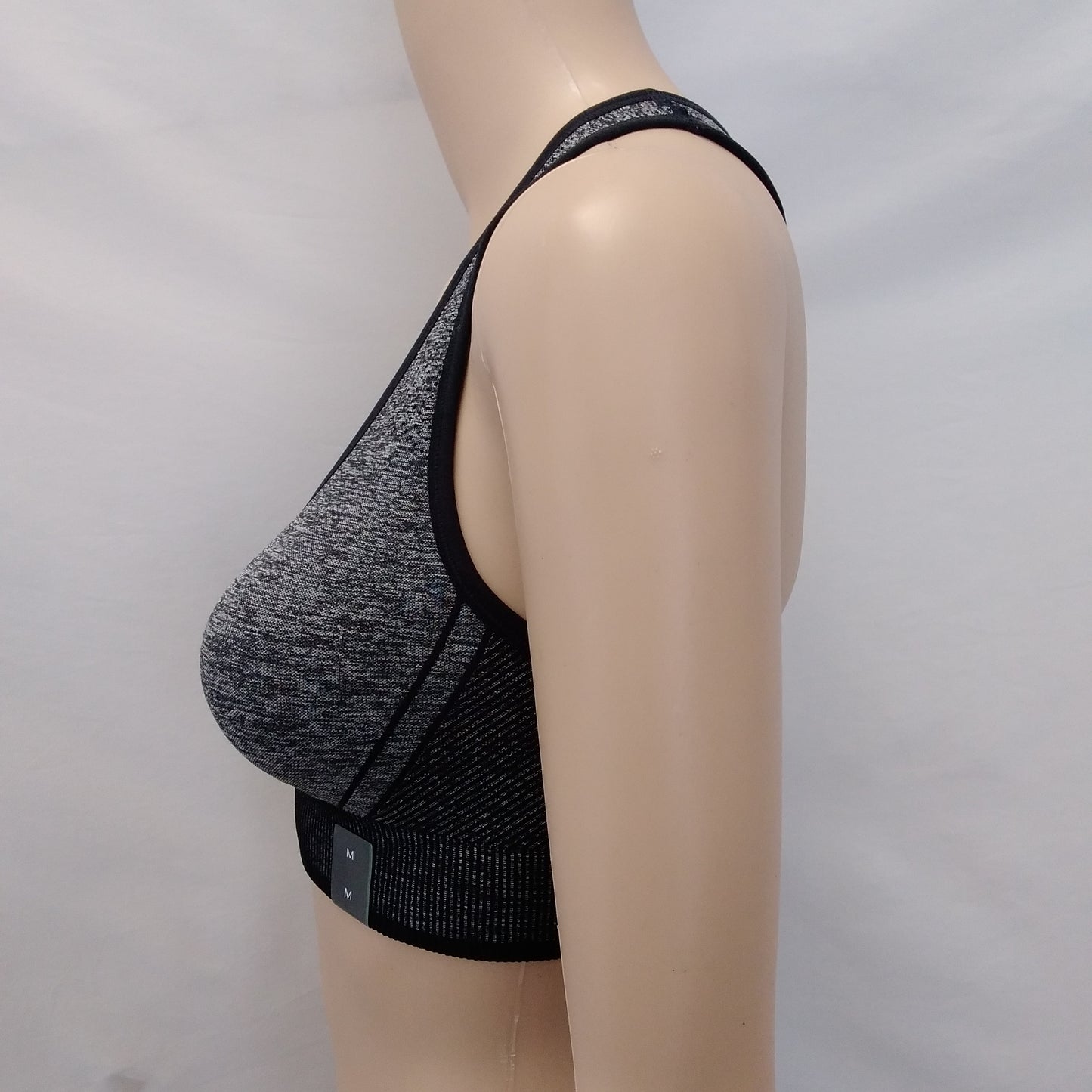 NWT - All In Motion Petite Dark Gray Sports Bra - Size: M