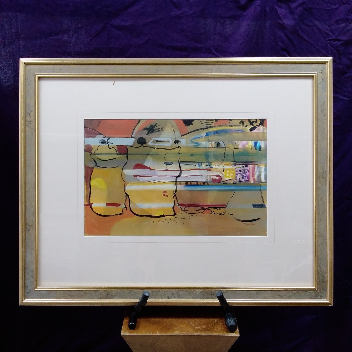 21"x13-1/2" Watercolor Painting "Sandstone" Signed by Pat Angevine