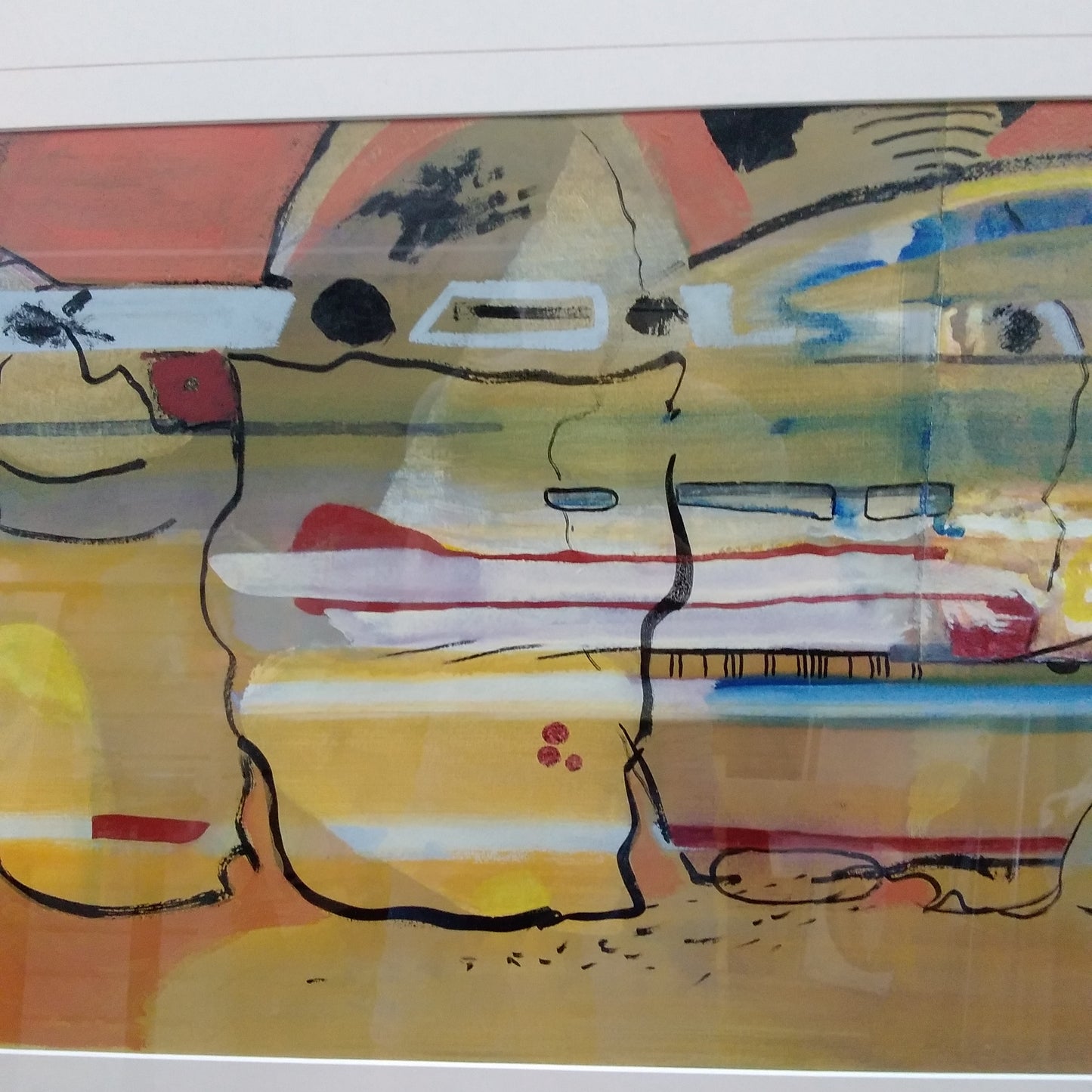 21"x13-1/2" Watercolor Painting "Sandstone" Signed by Pat Angevine