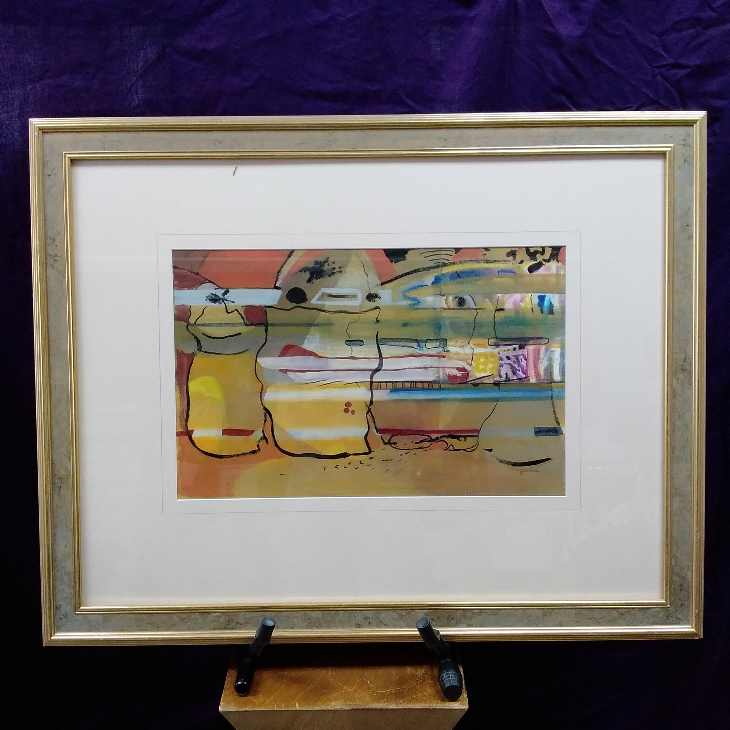 21"x13-1/2" Watercolor Painting "Sandstone" Signed by Pat Angevine