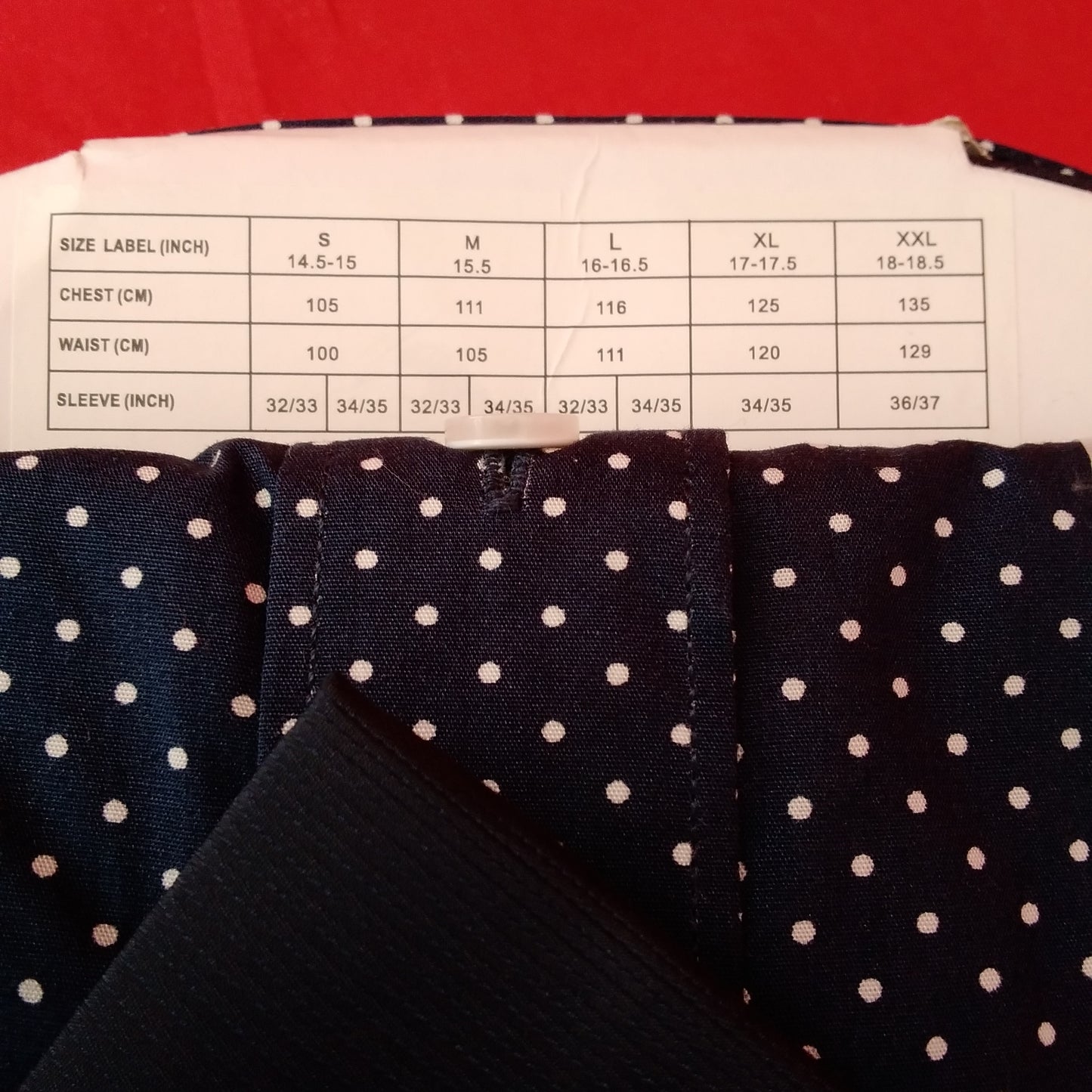 NWOT - Nick Graham Blue Dot Modern Fit Long Sleeve Shirt w/ Tie - XL