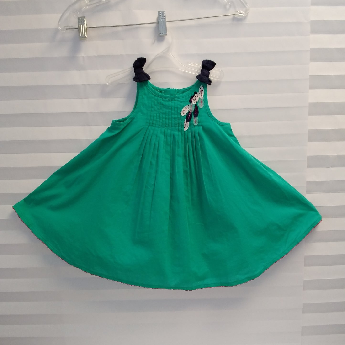 NWT - Catimini Kid's Green Sleeveless Dress - Size: 2