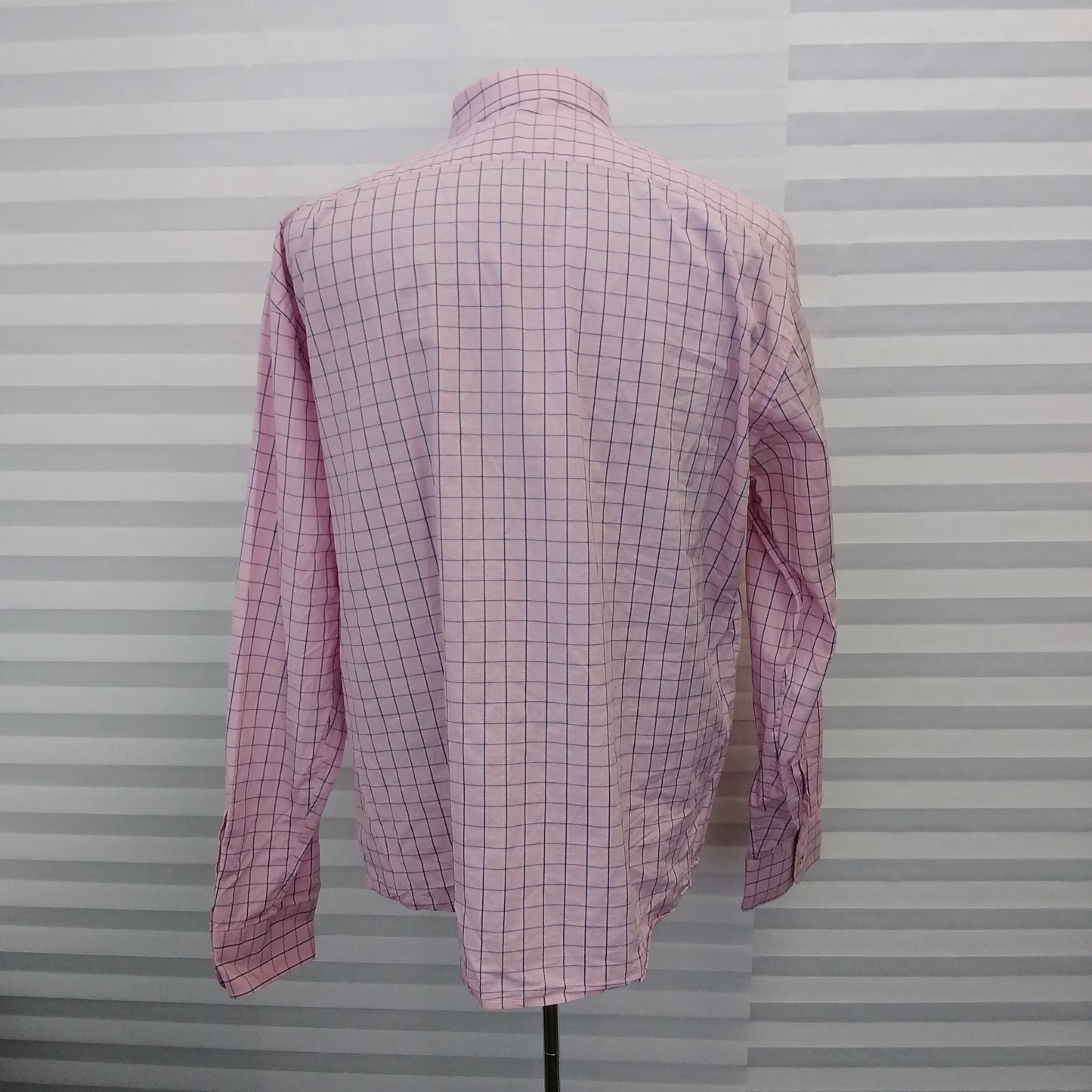 Untuckit Pink Blue Check Long Sleeve Button Up Shirt - XXL