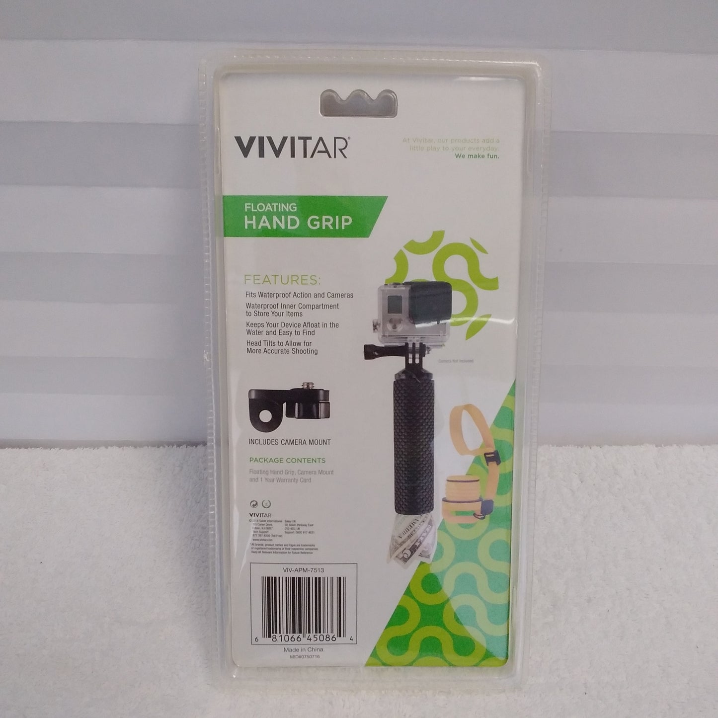 NIB - Vivitar Action Camera Floating Hand Grip