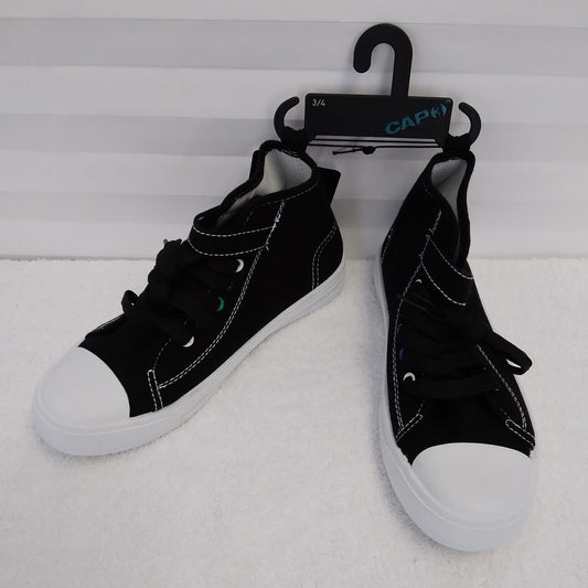 NWT - Capelli Boy's Black Cap High Top Sneakers - Size: 3/4