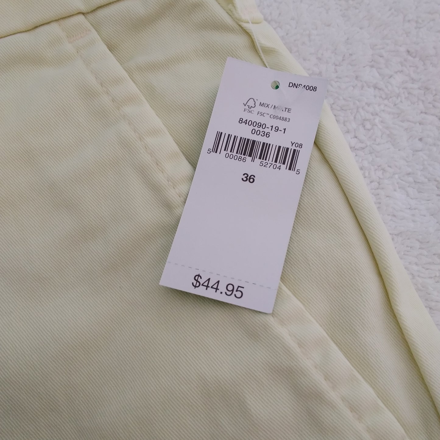 NWT - Gap yellow 10" Sunbeam Vintage Shorts - 36