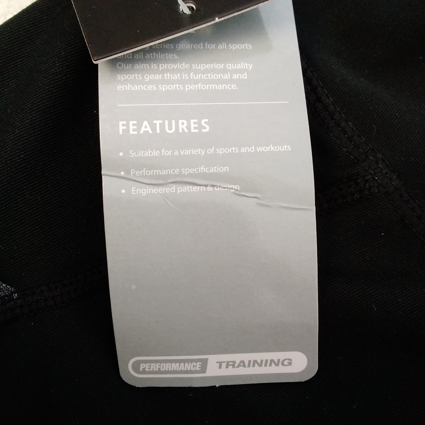 NWT - Tesla Black Gray Stripe Side Pockets Leggings - 2X-Large