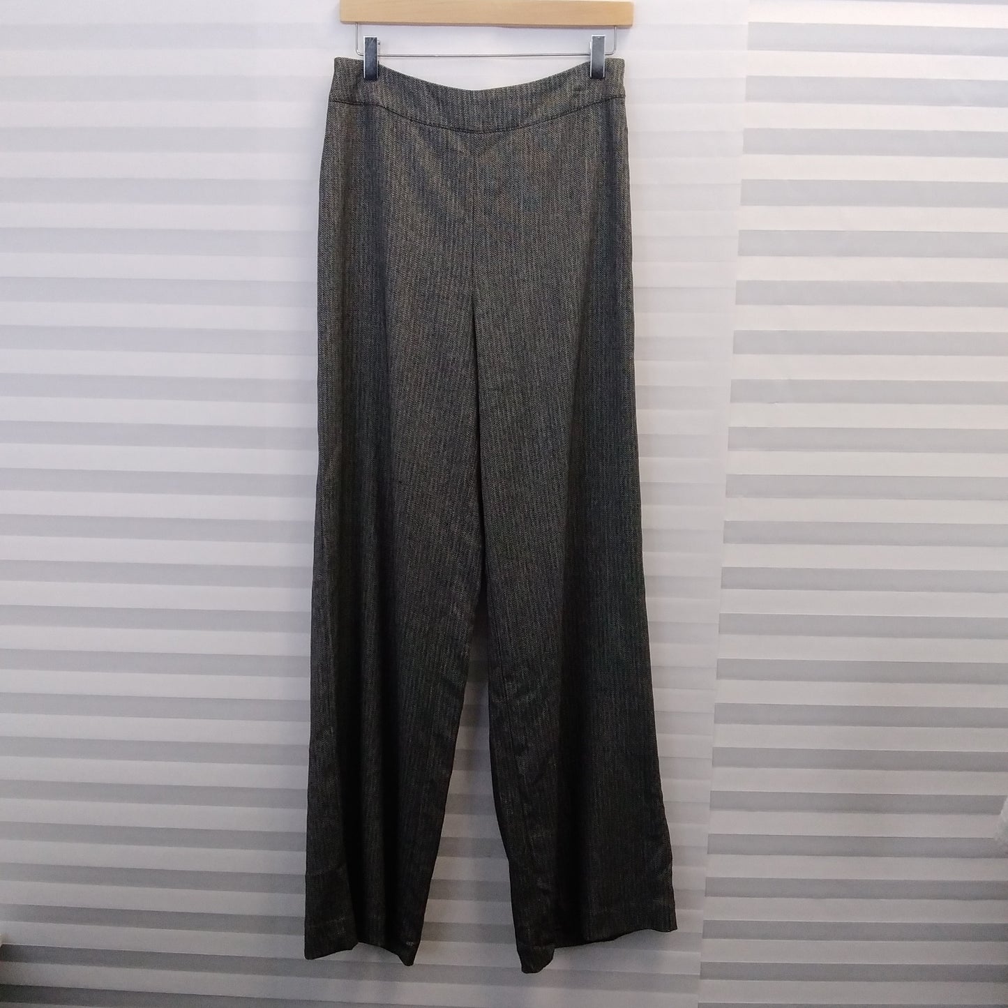 NWT - Madison Black Gardenia High Rise Wide Leg Tweed Pants - 6